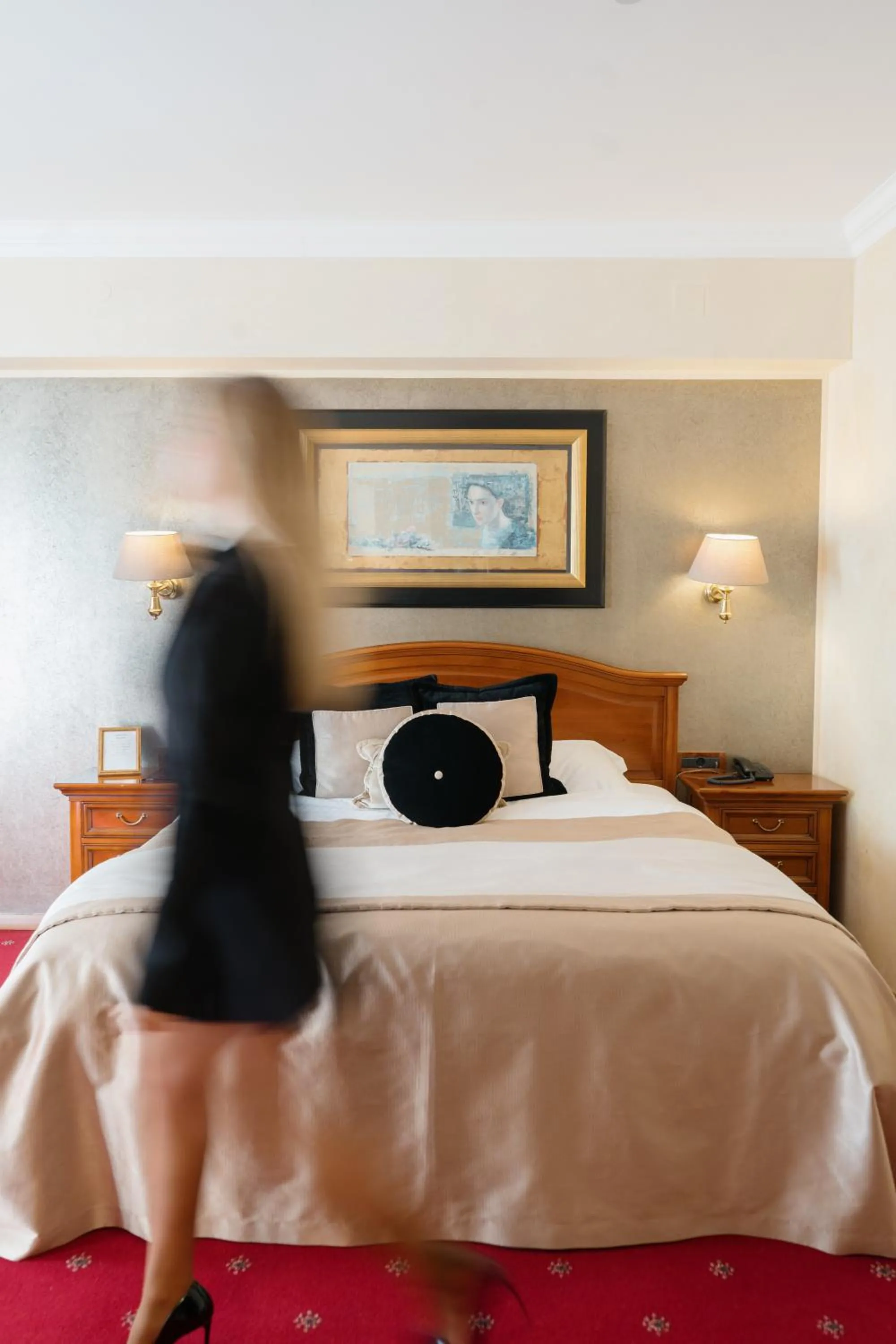 Bed in Hotel Niko