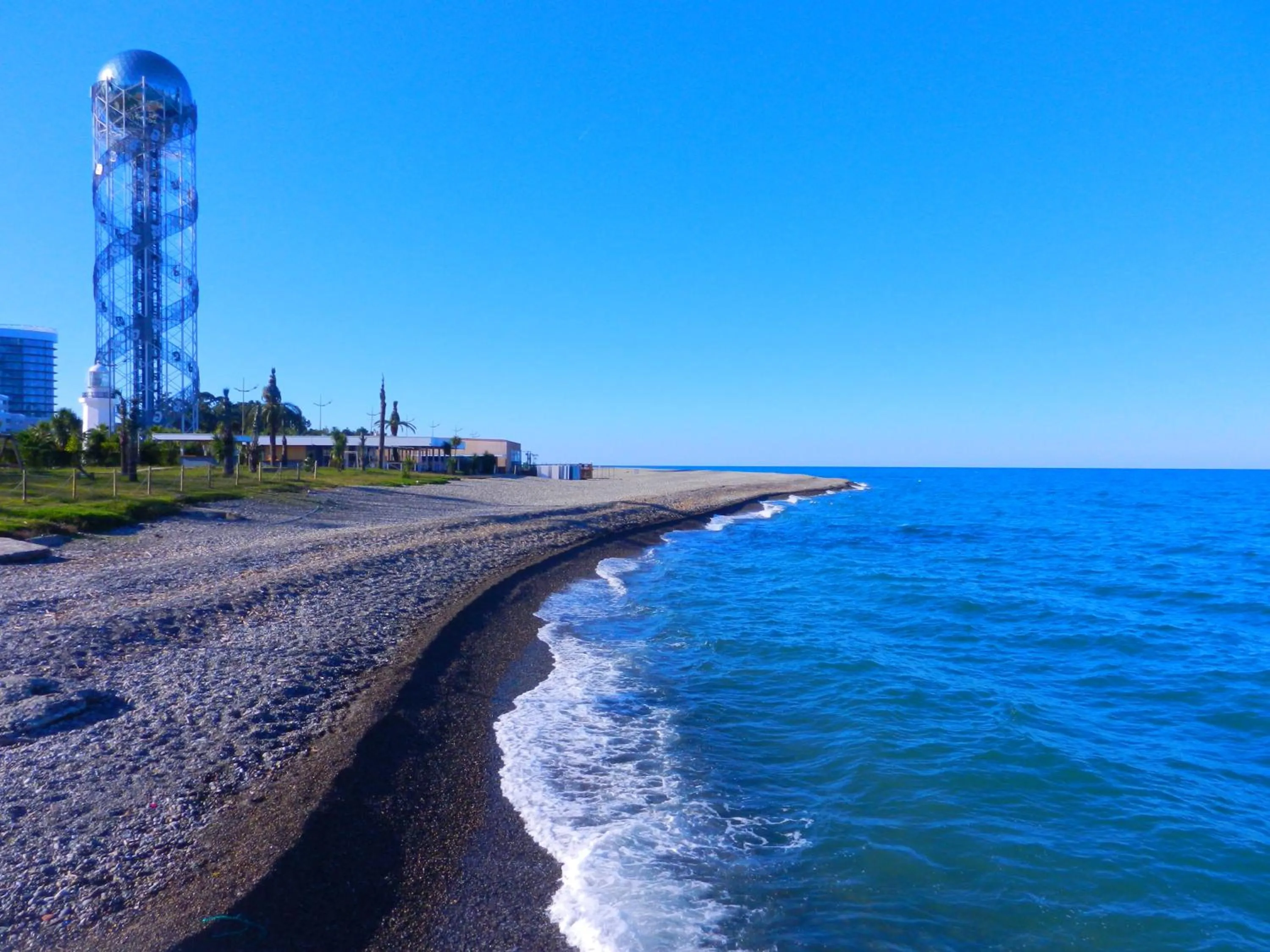 Beach in Mimino Apartment Deluxe First Line (C I)