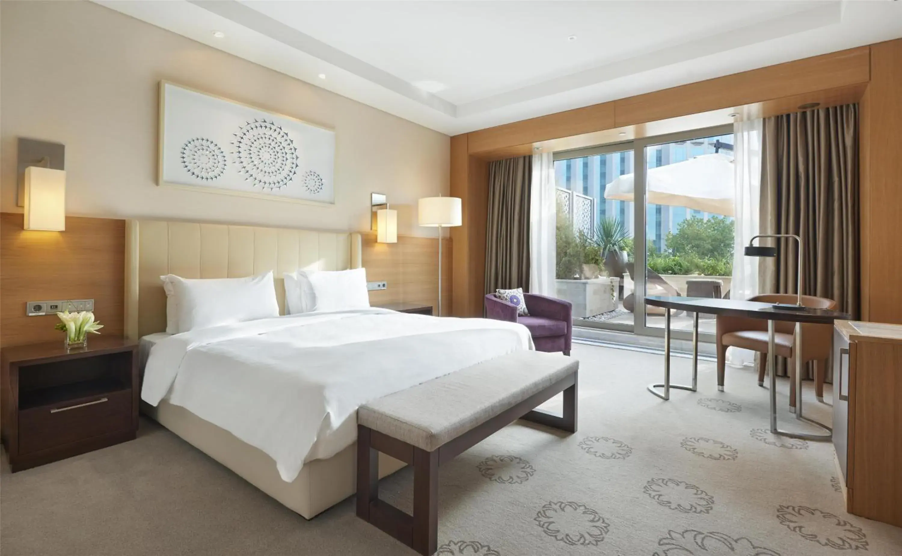 Bed in Hyatt Regency Tashkent Bed in Hyatt Regency Tashkent