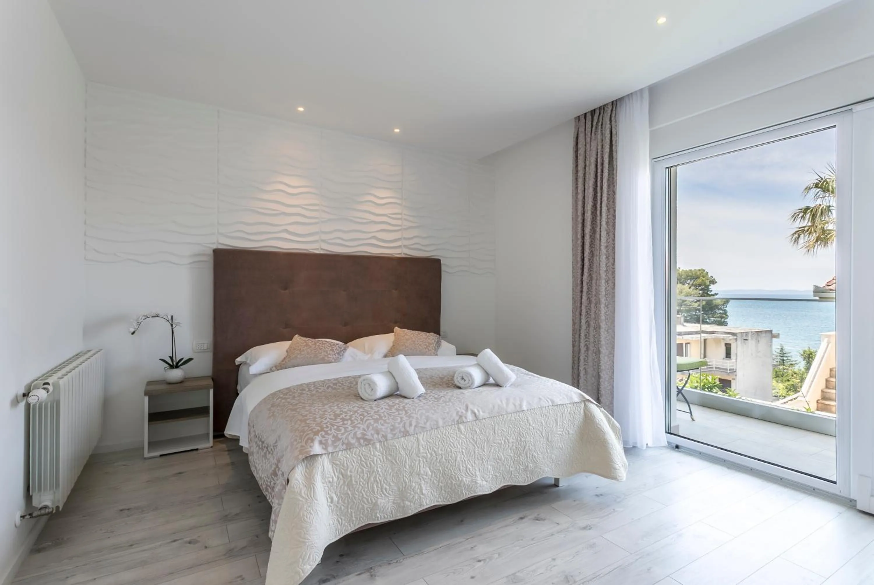 Deluxe Double Room with Balcony and Sea View in Pansion Casa
