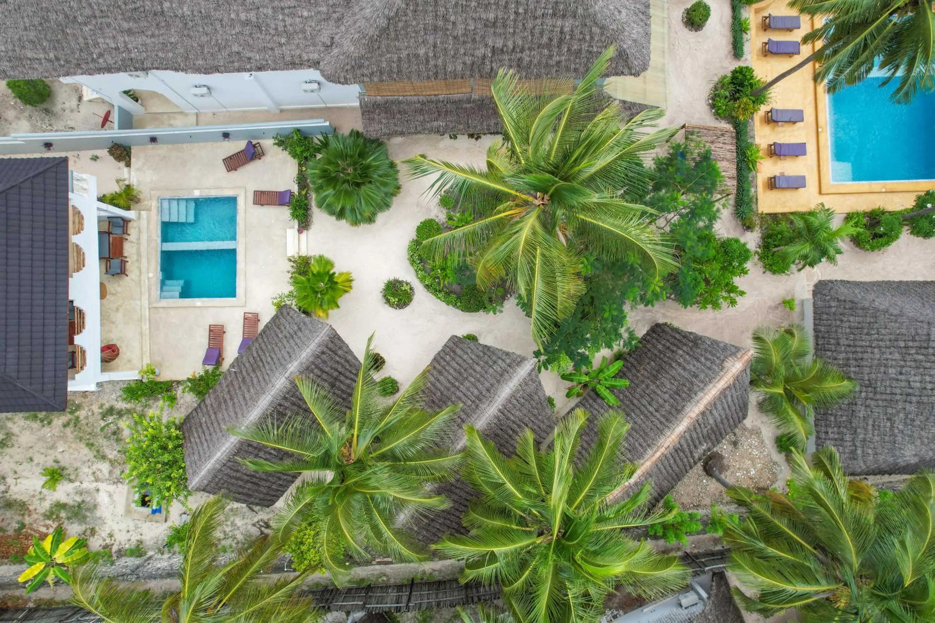 Bird's eye view in Mnana Beach Bungalows