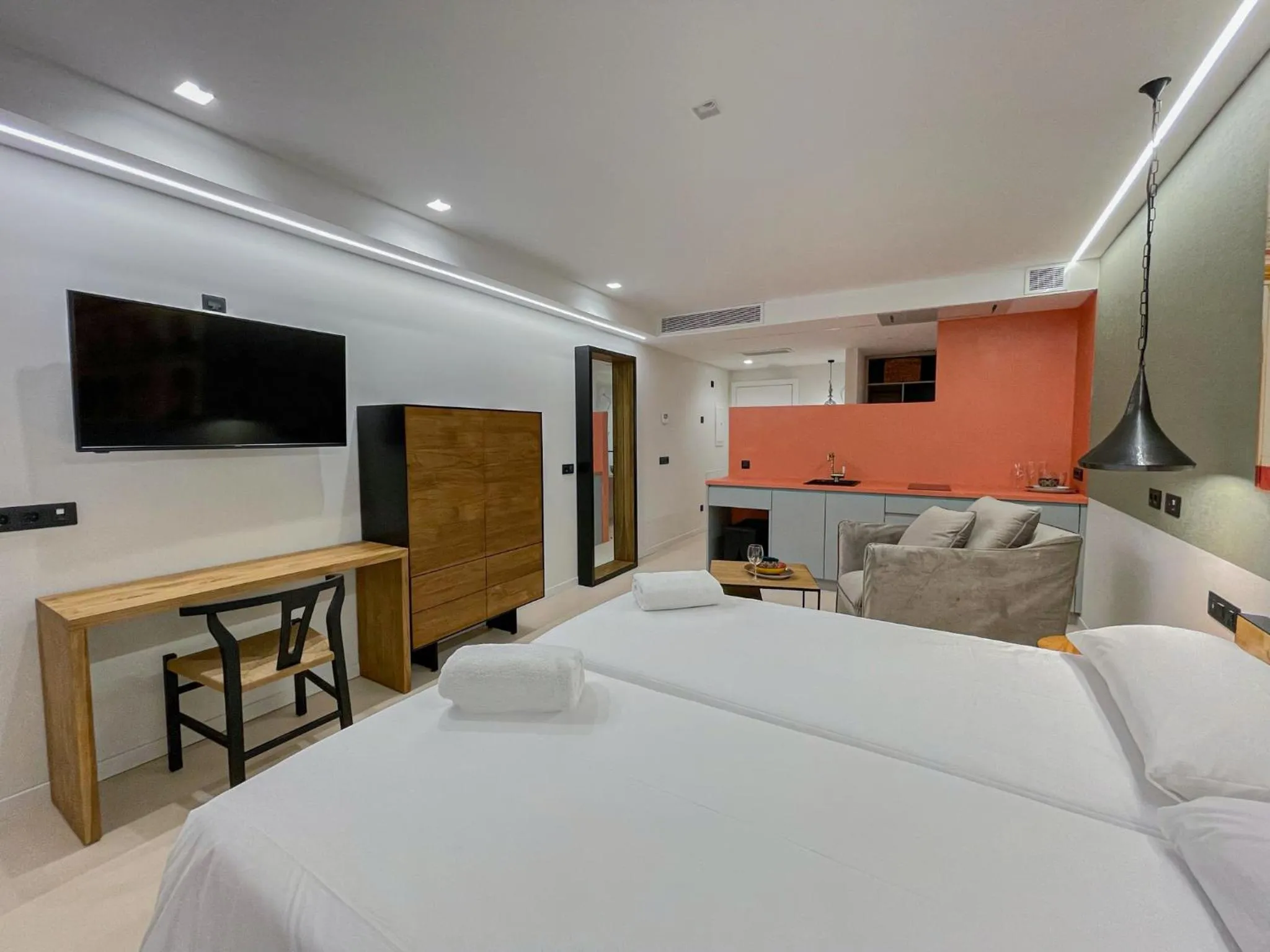 Bed in Gran Marina Suites