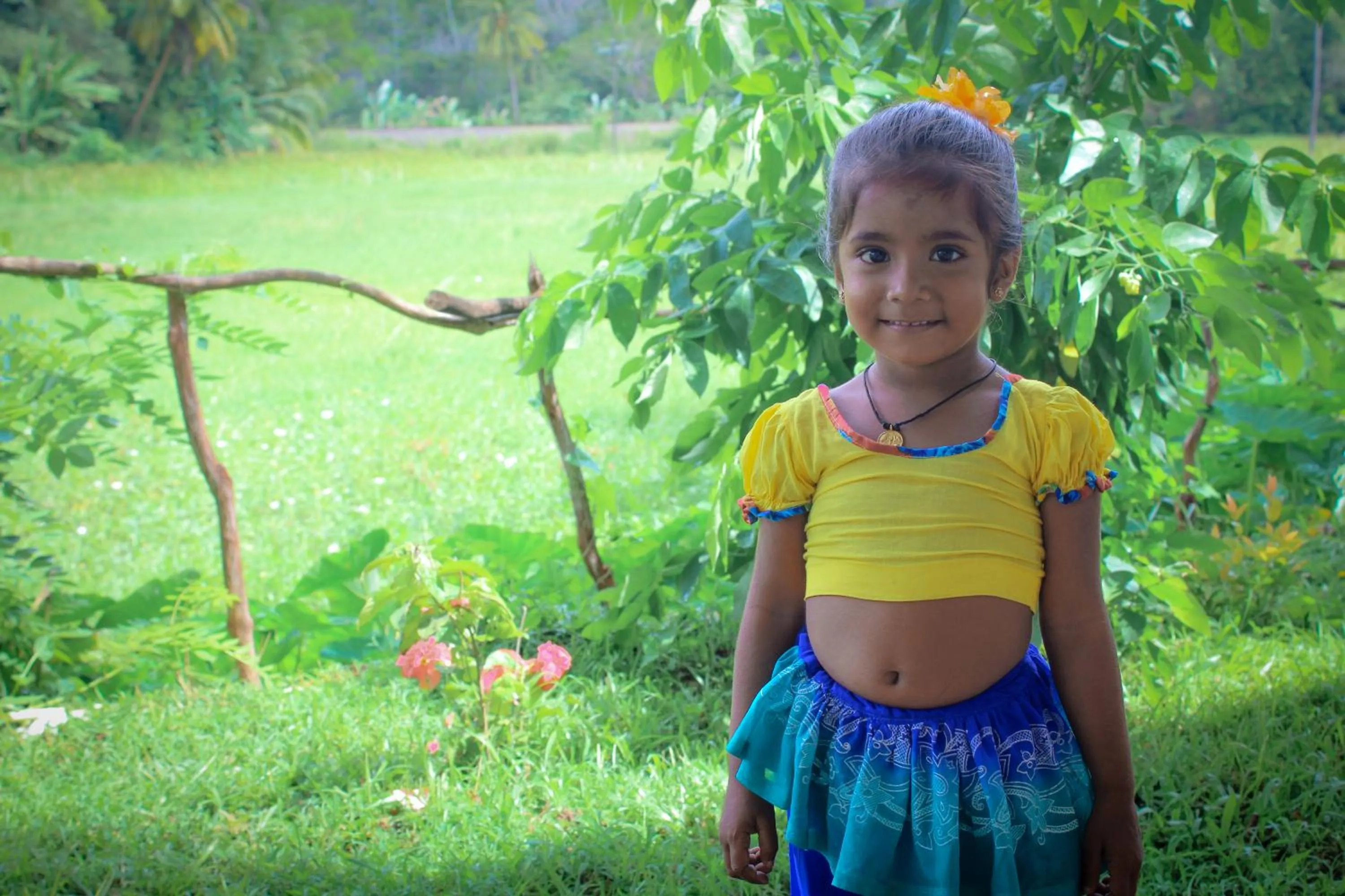 Family in Paddy Field View Resort