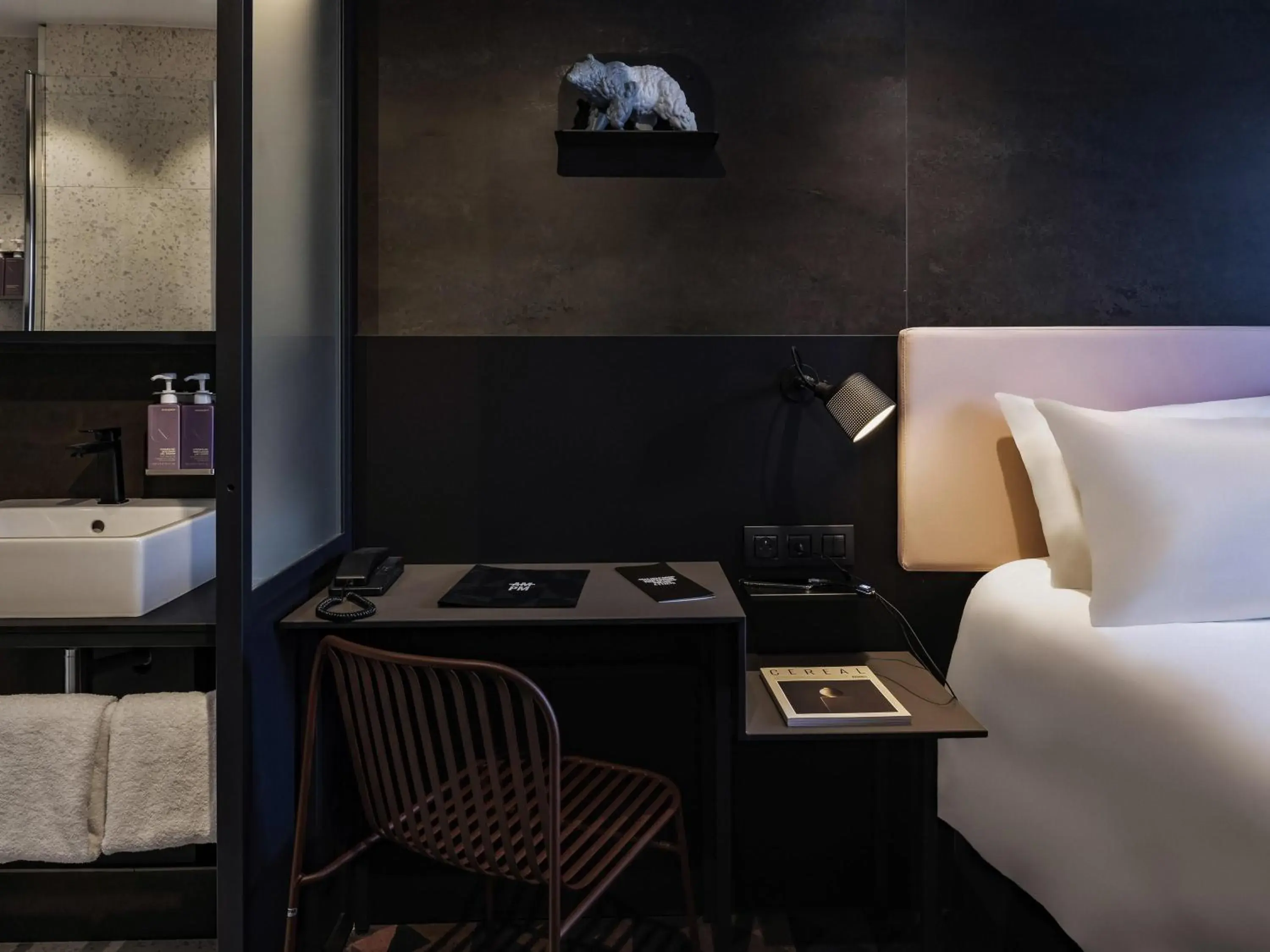 Bedroom, Bed in TRIBE Paris Batignolles Bedroom, Bed in TRIBE Paris Batignolles