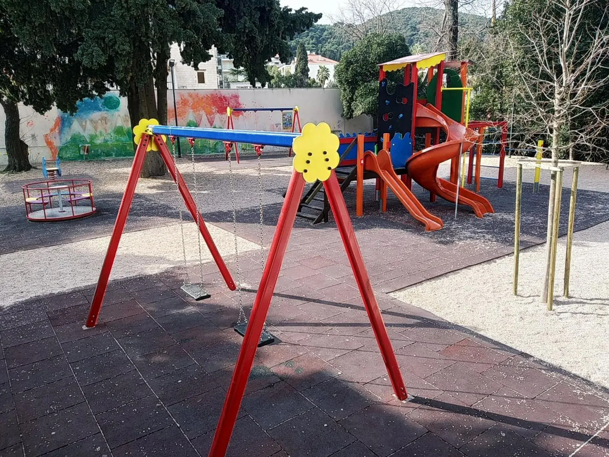 Property building, Children's Play Area in Hotel Perla