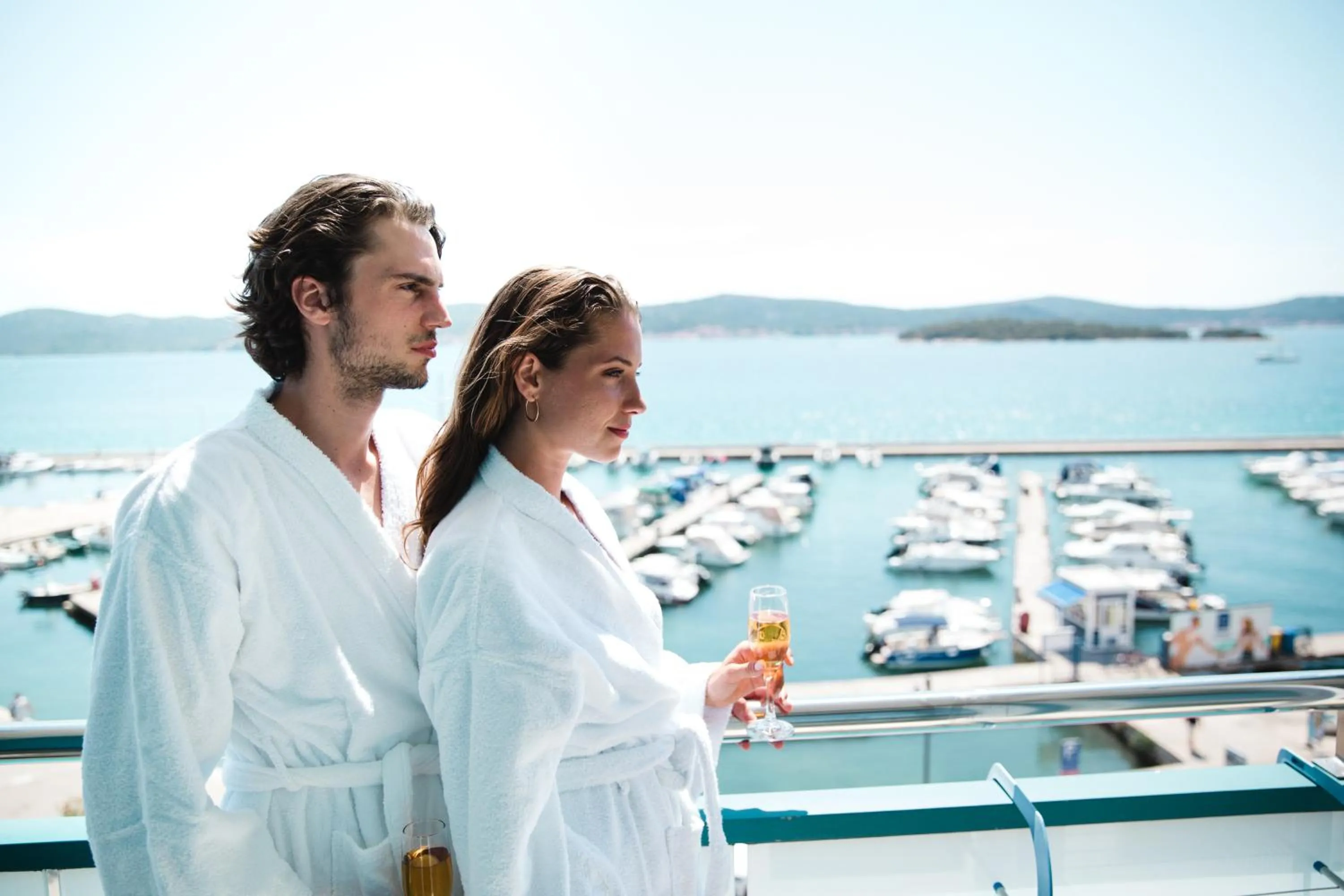 Balcony/Terrace in Ilirija Resort Hotel Kornati