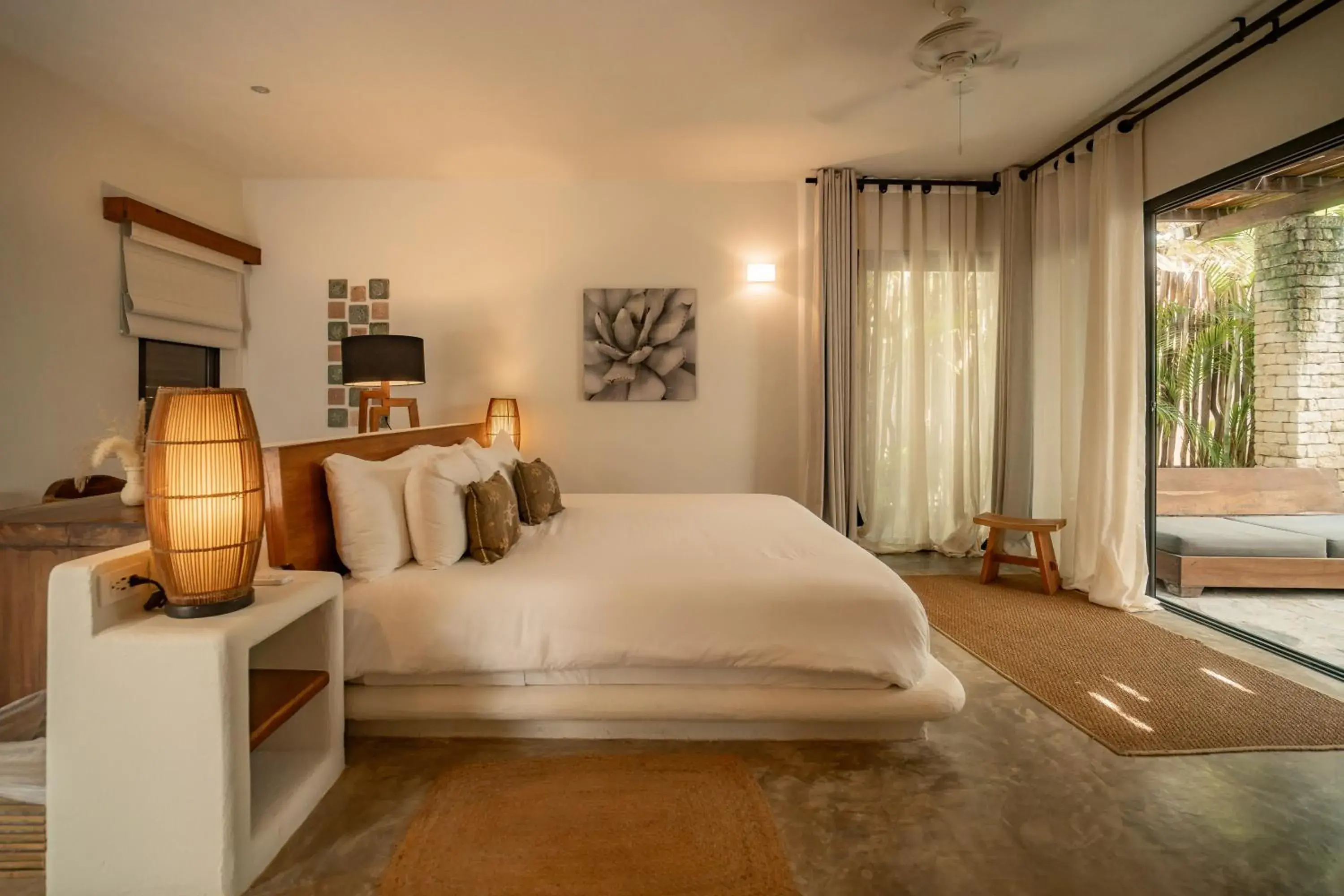 Garden view, Bed in Chiringuito Tulum Garden view, Bed in Chiringuito Tulum