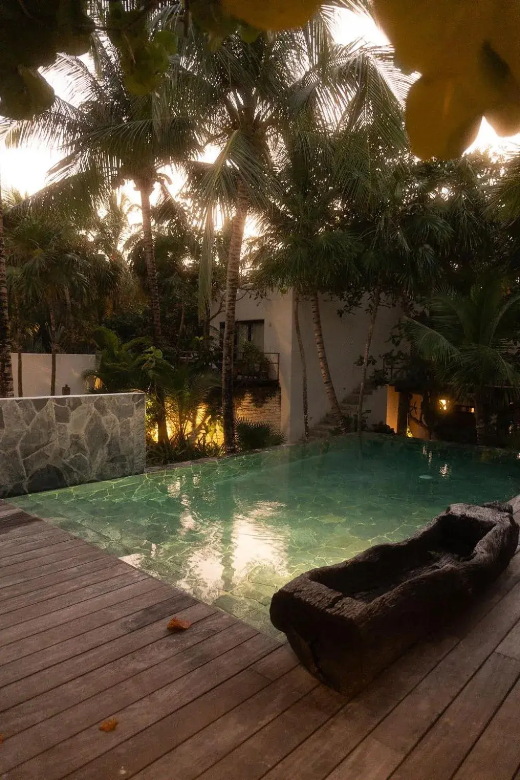 Swimming pool in Chiringuito Tulum Swimming pool in Chiringuito Tulum