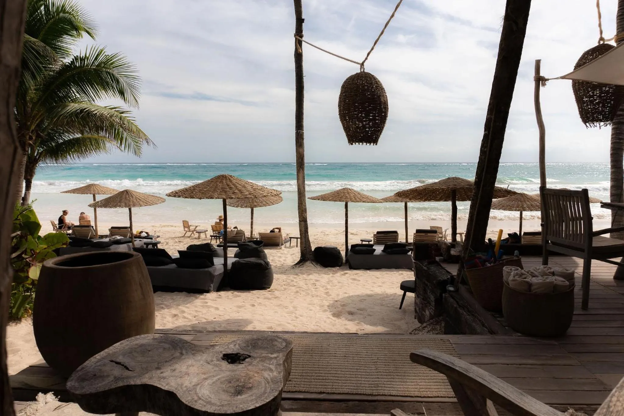 Beach in Chiringuito Tulum