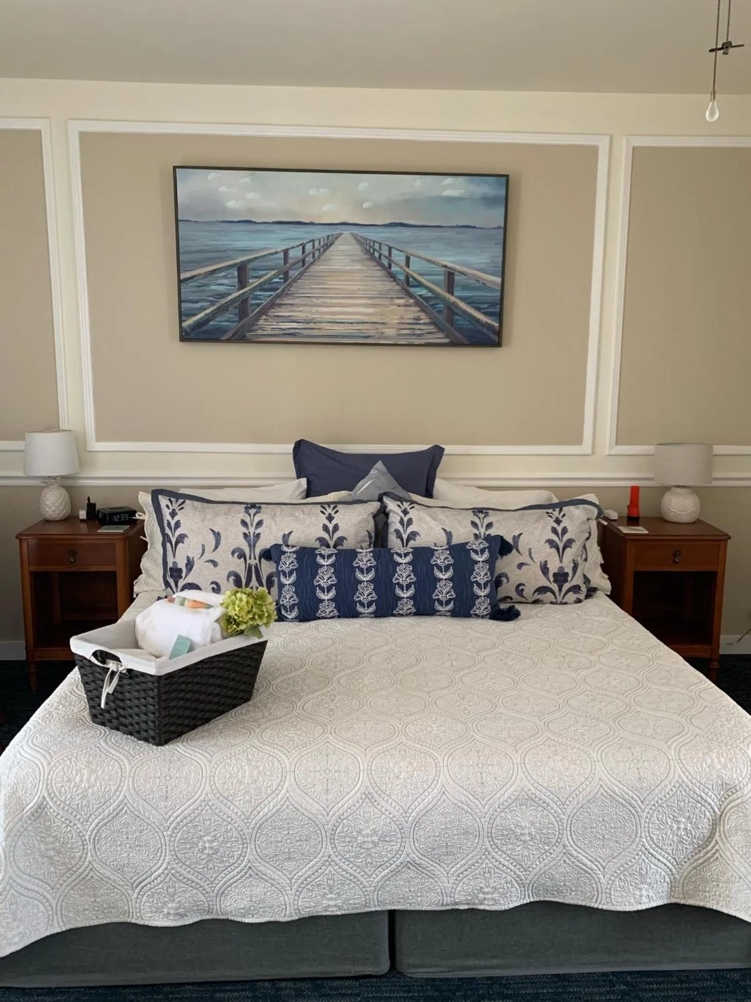 Bed in The Inn at Benicia Bay