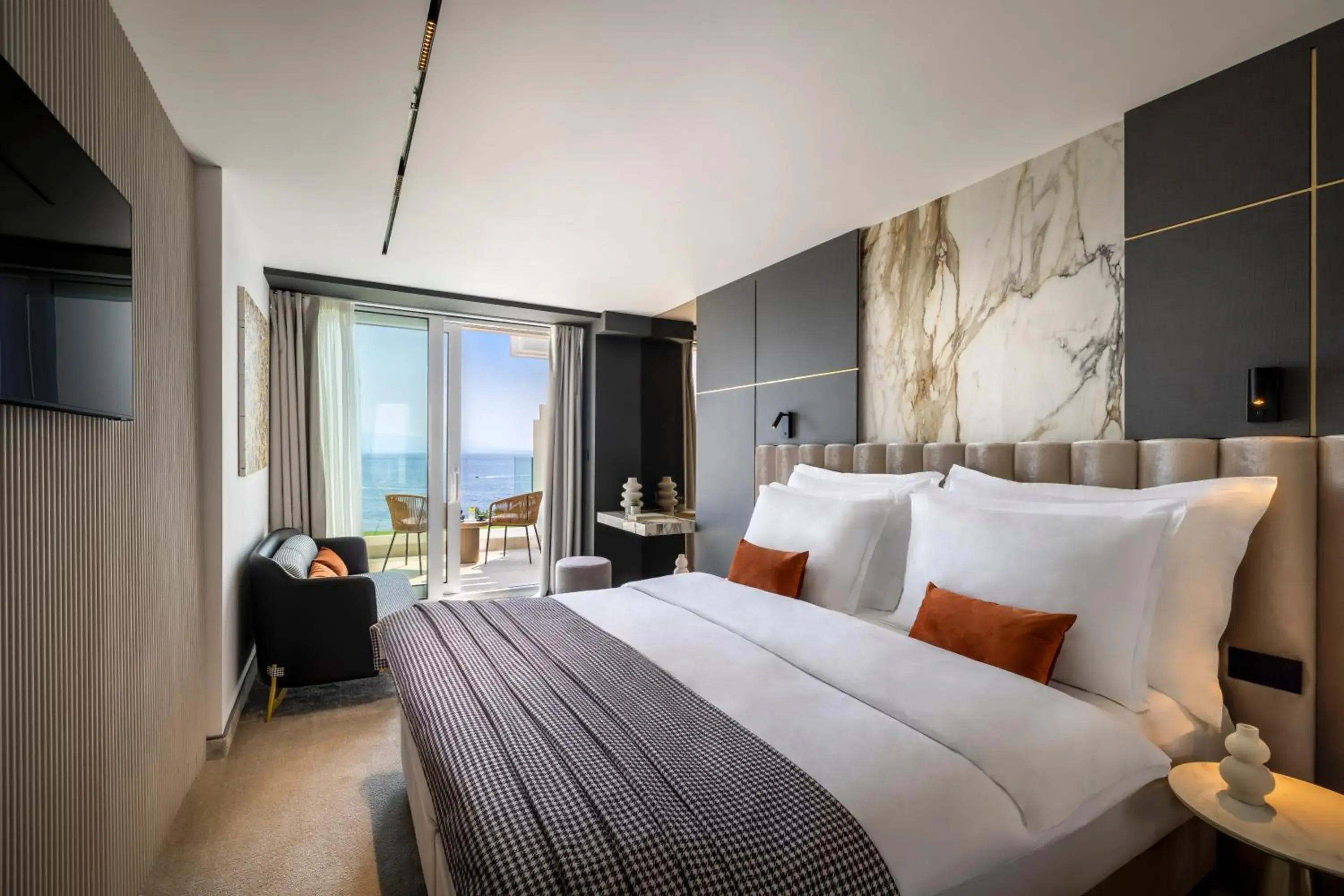 Seating area, Bed in Grand Hotel Adriatic Seating area, Bed in Grand Hotel Adriatic