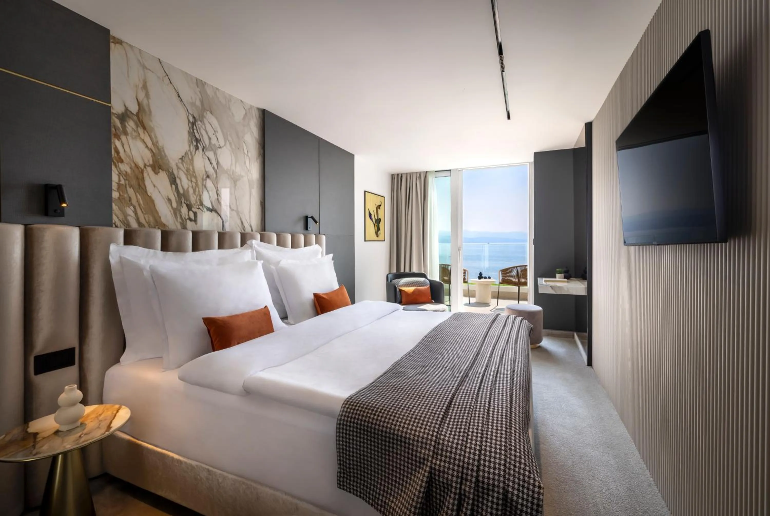 Bed in Grand Hotel Adriatic