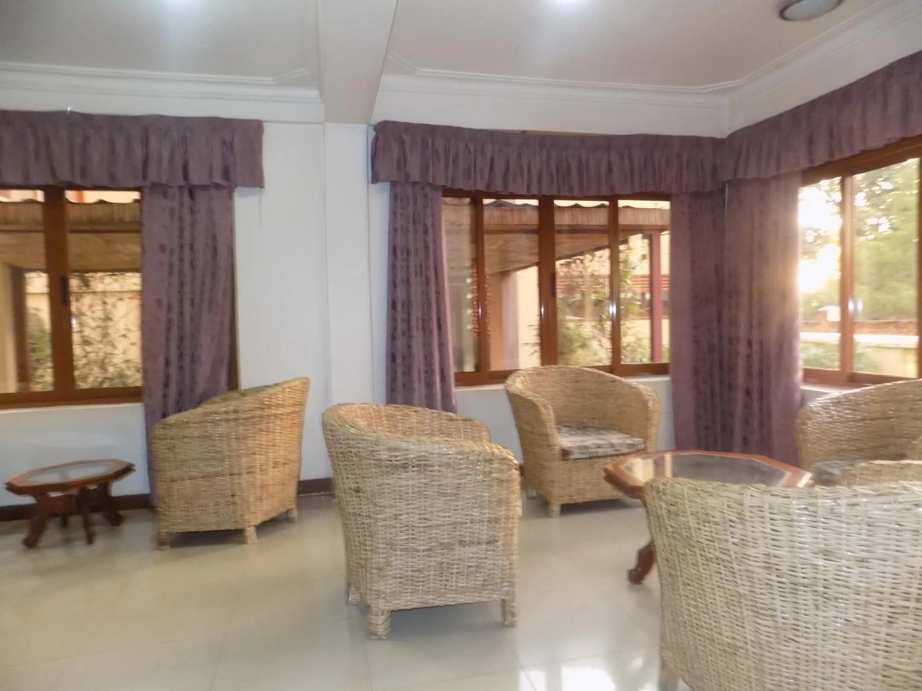 Seating area in Kayegi Hotel Mbale