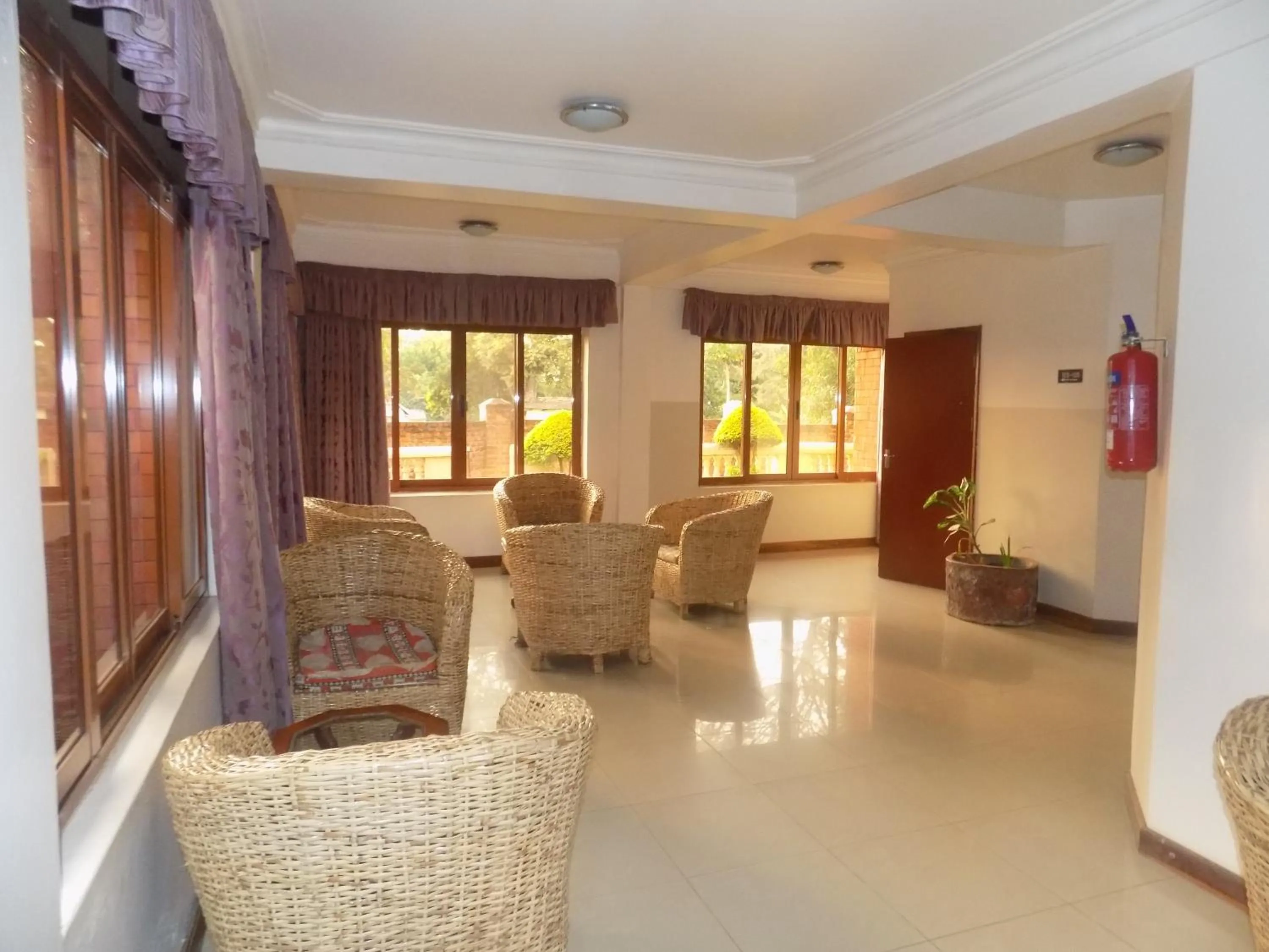 Seating area in Kayegi Hotel Mbale