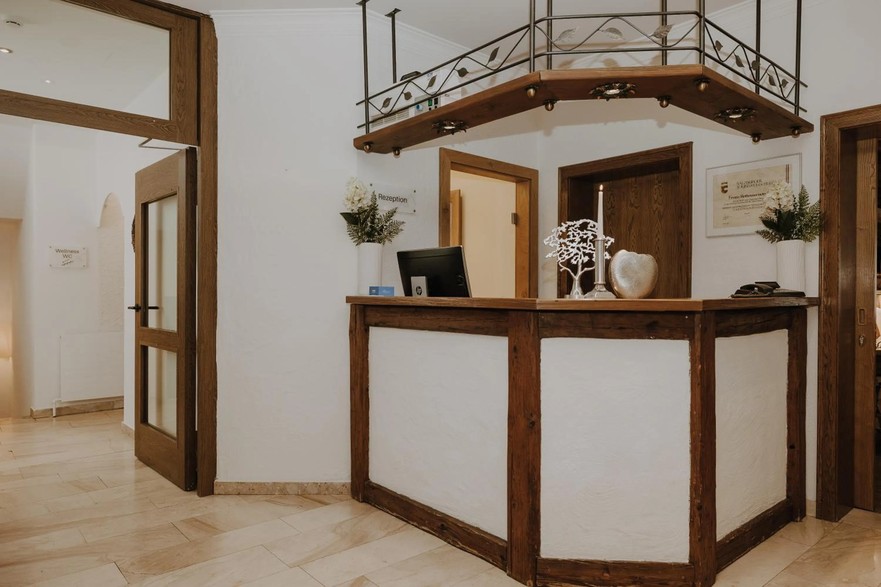 Lobby or reception in B&B Hotel Die Bergquelle
