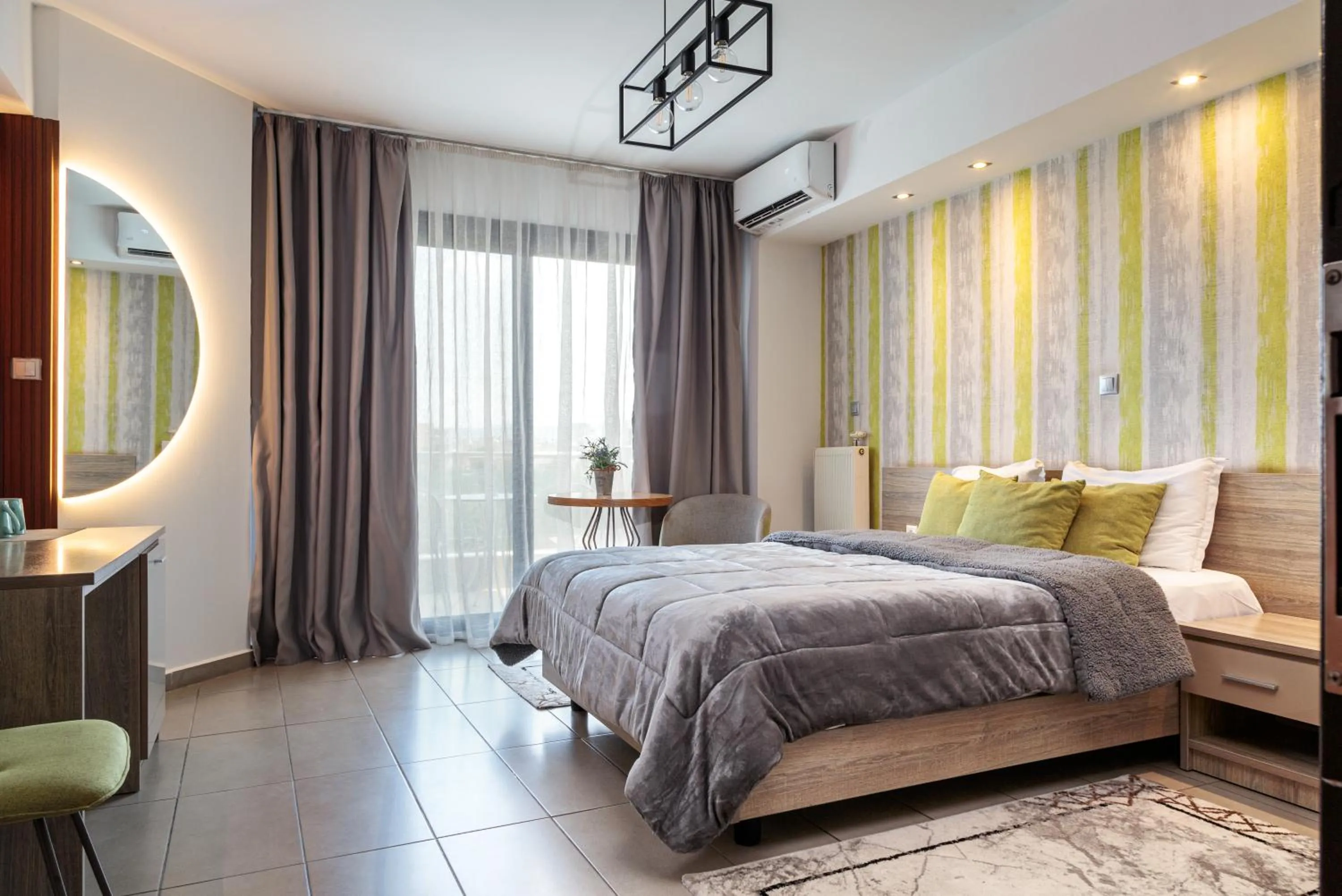 Bed in Limani Comfort Rooms