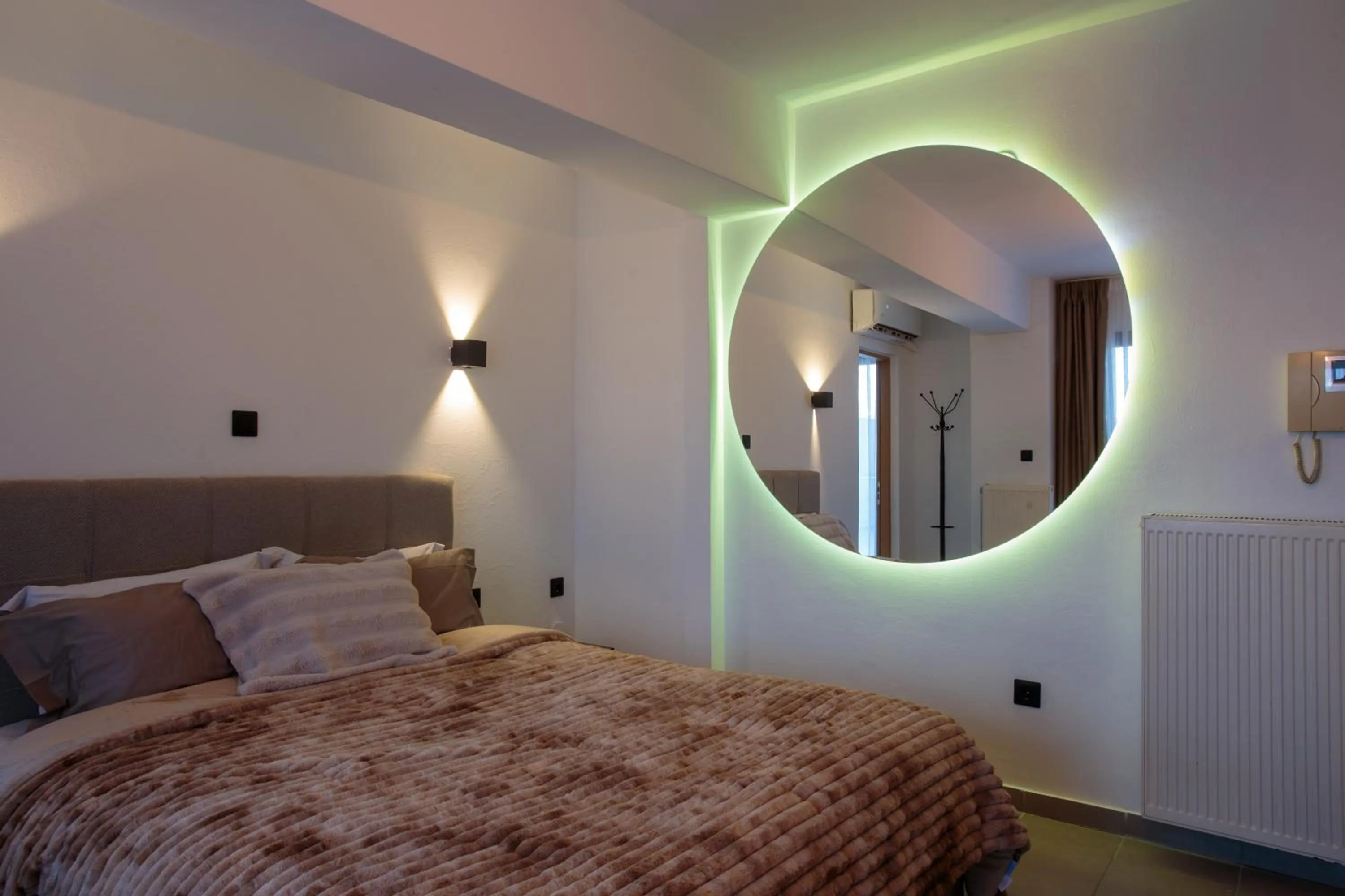 Bed in Limani Comfort Rooms