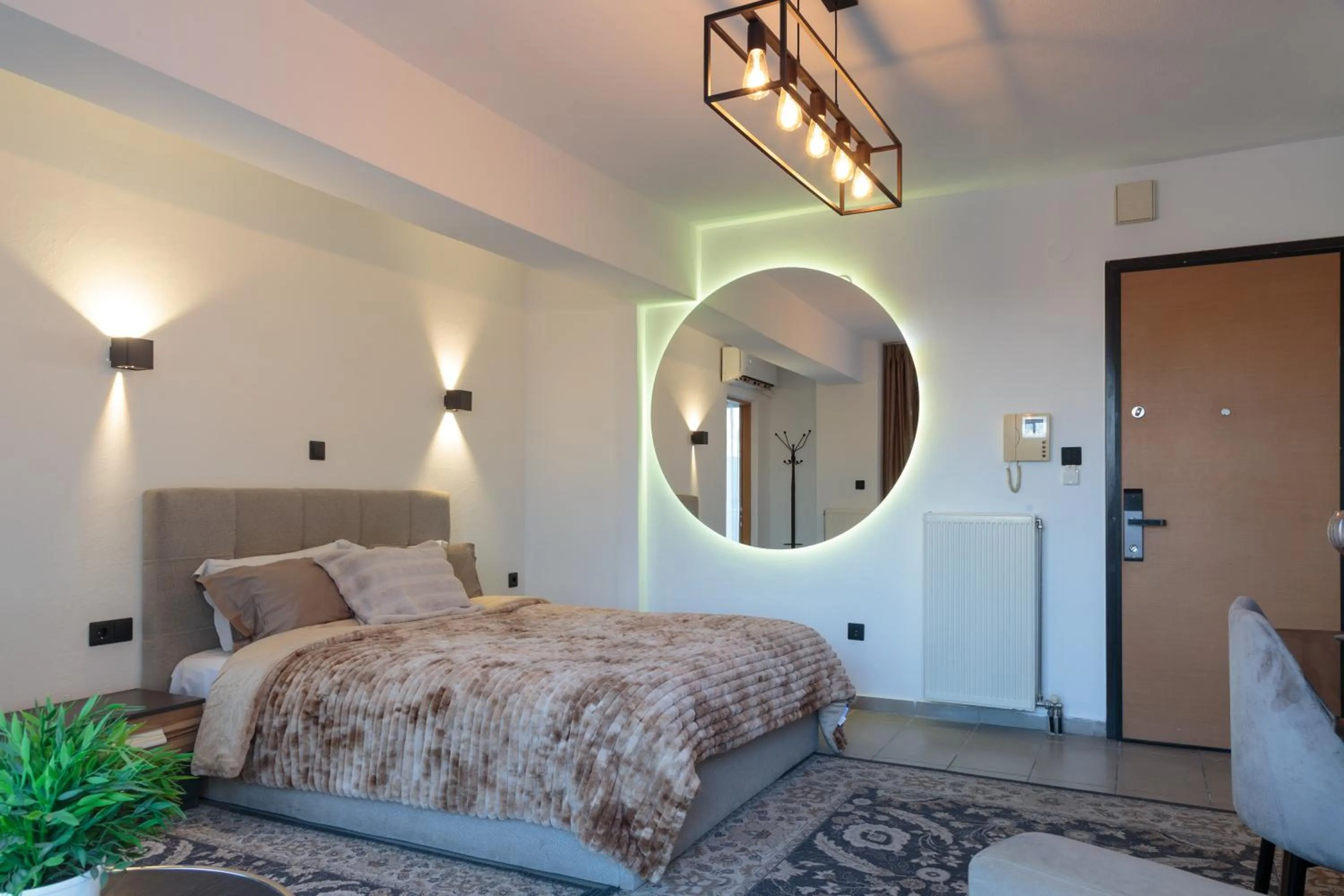 Bed in Limani Comfort Rooms