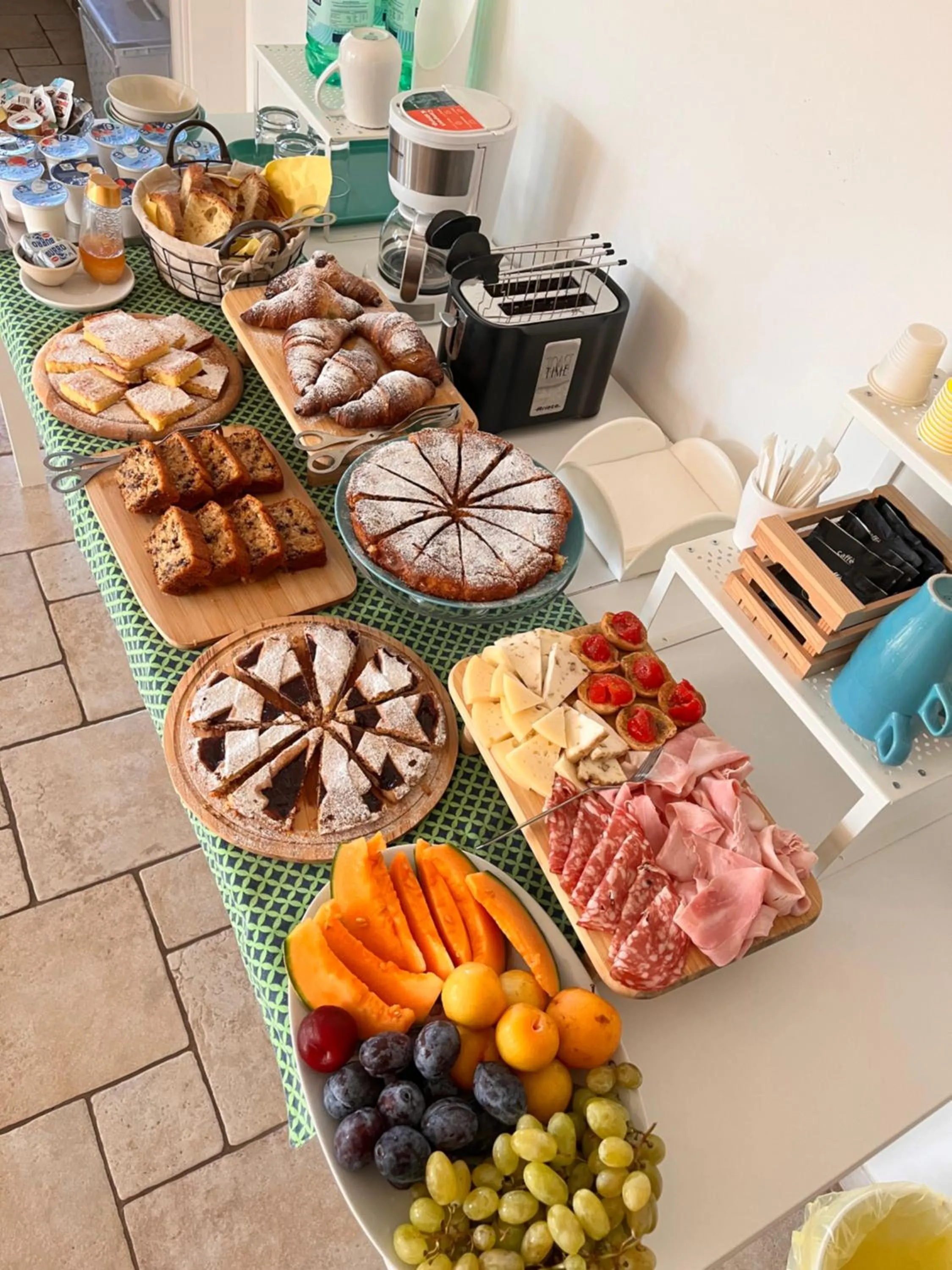 Breakfast in B&B La Rosa dei Venti