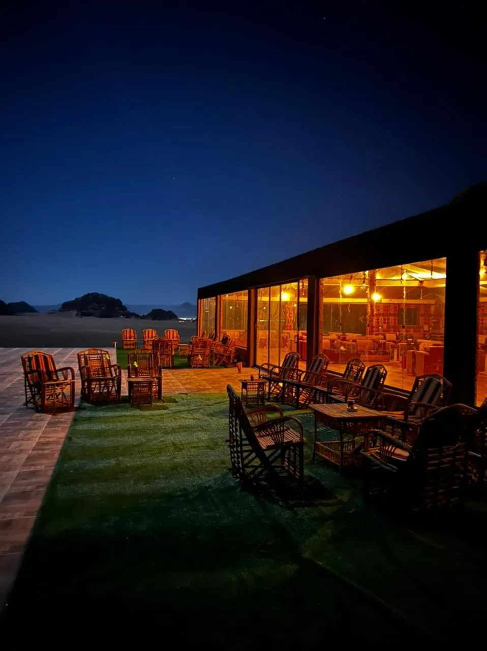 Seating area in Hasan Zawaideh luxury camp 2