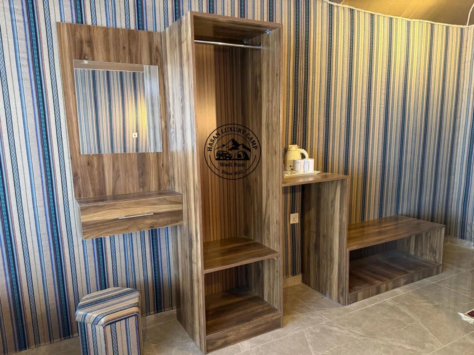 locker in Hasan Zawaideh luxury camp 2