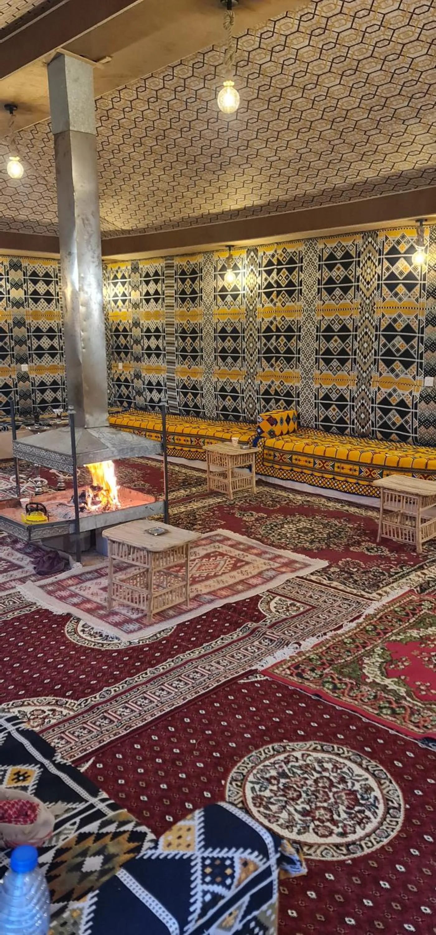 Seating area in Hasan Zawaideh luxury camp 2