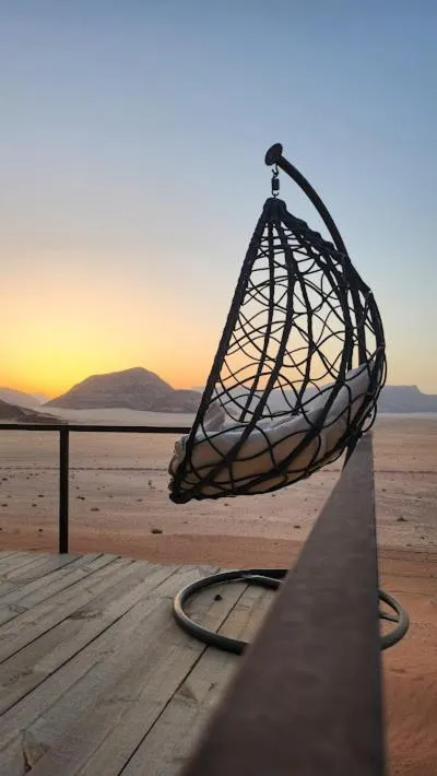 Seating area in Hasan Zawaideh luxury camp 2