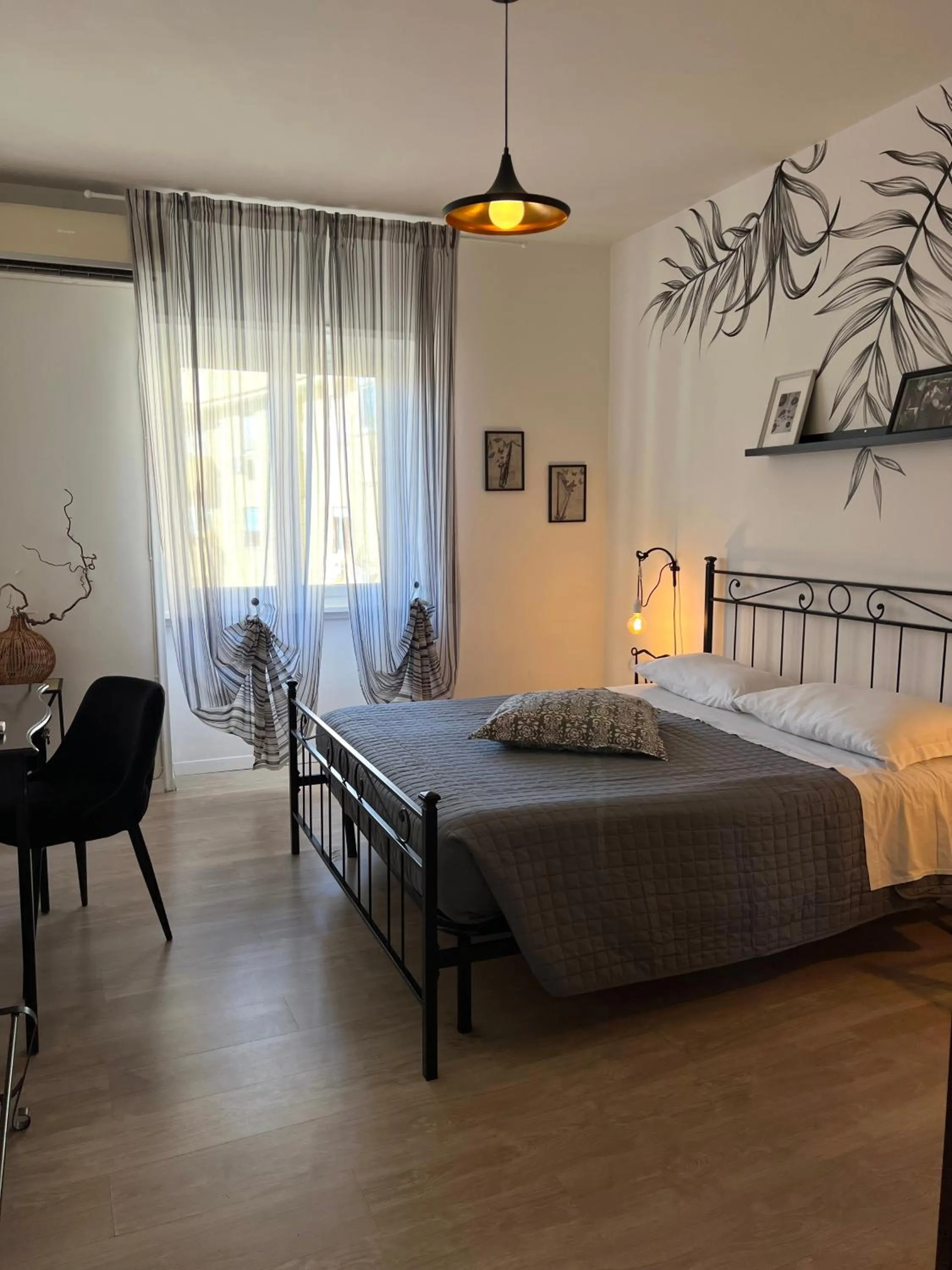 Bed in Eufonia Vinyl Friendly Apartment