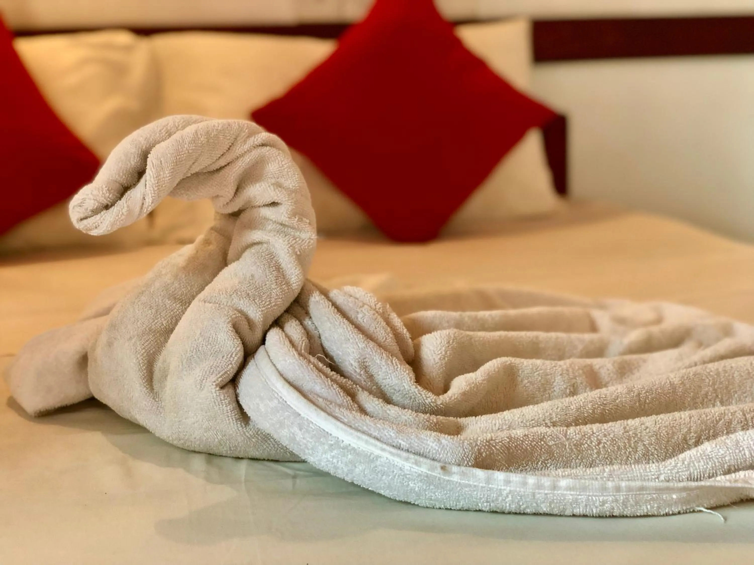 Bed in Drifters Hotel & Beach Restaurant