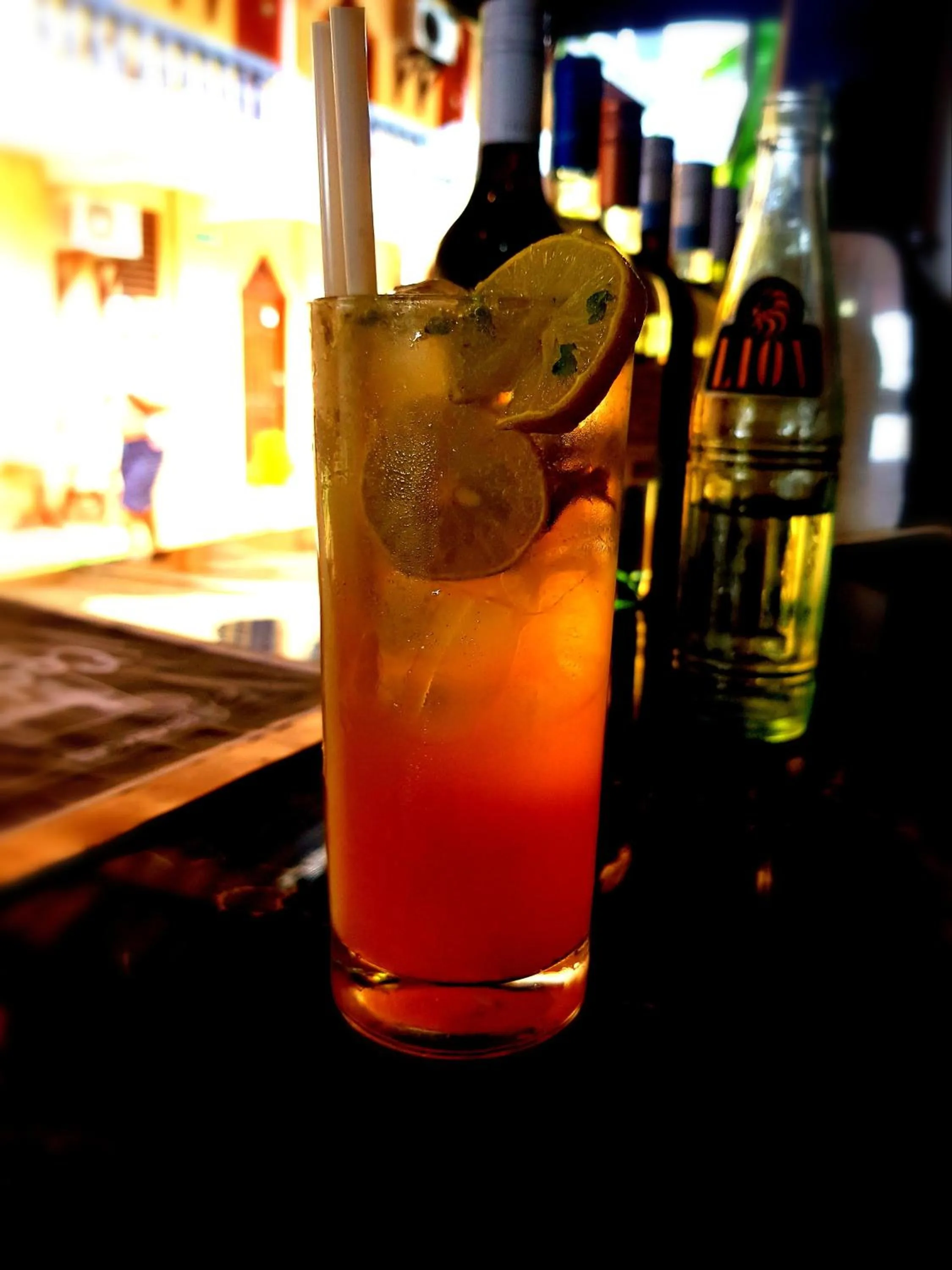 Drinks in Drifters Hotel & Beach Restaurant