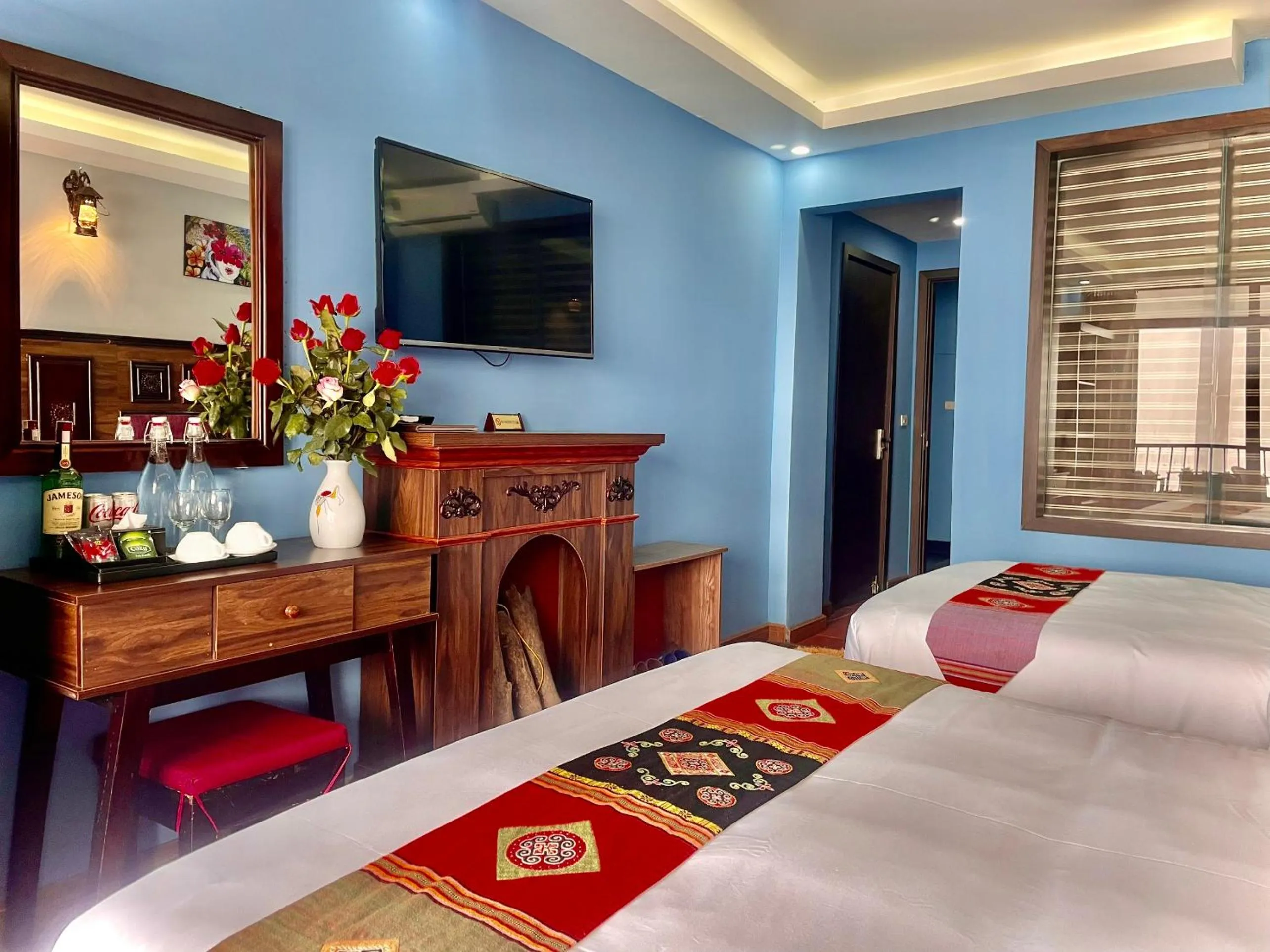 Bed in Sapa Hills Hotel