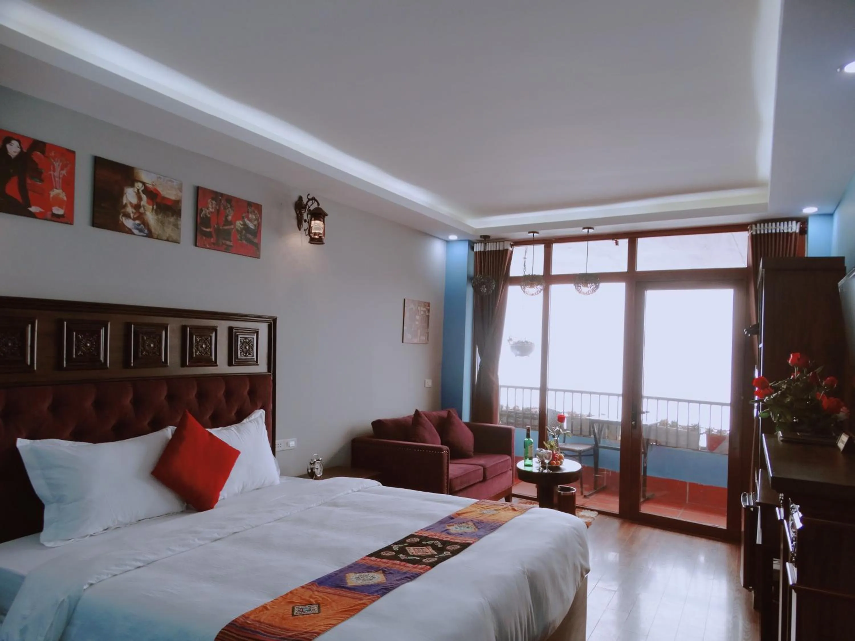 Bed in Sapa Hills Hotel