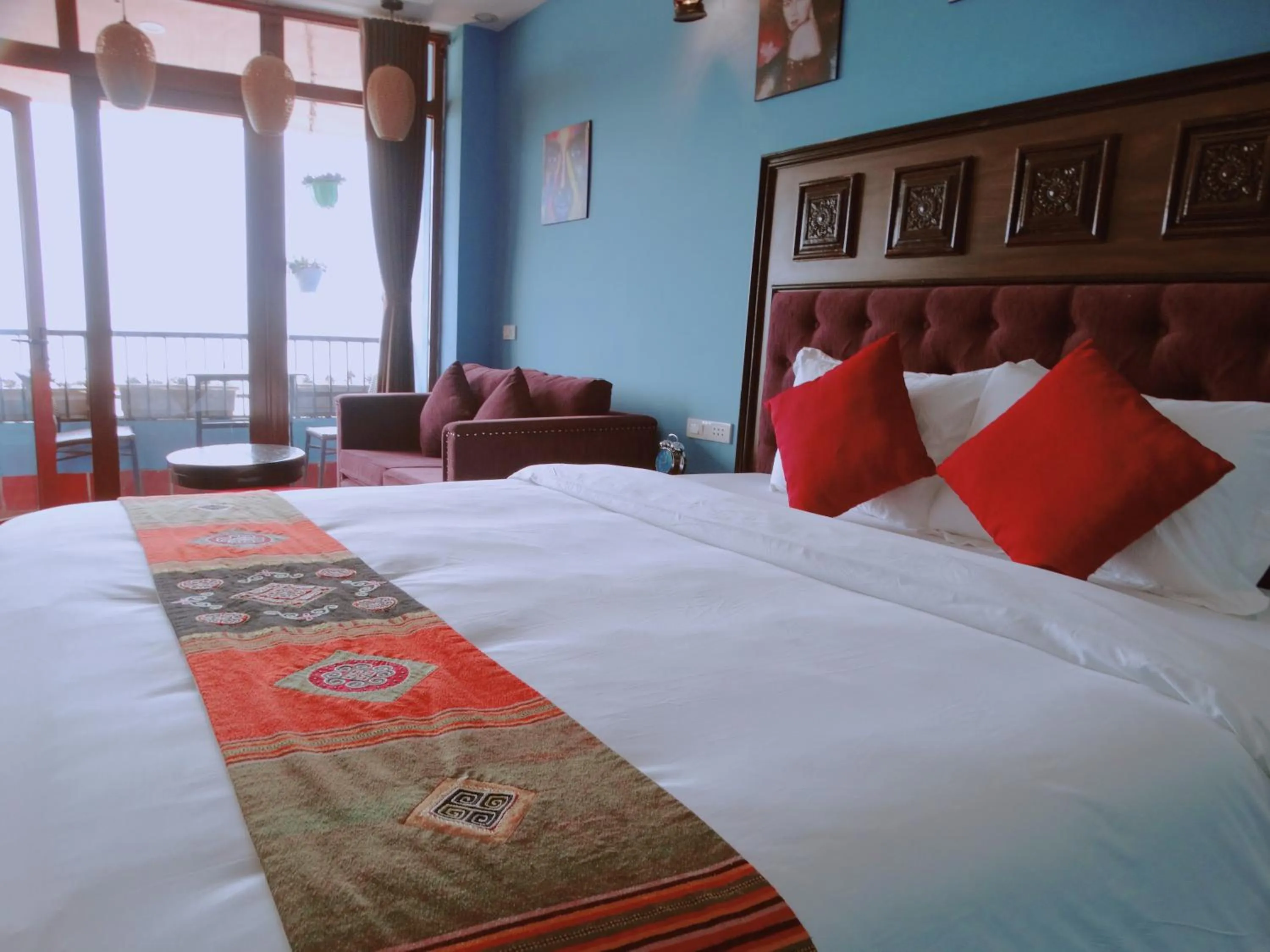 Bed in Sapa Hills Hotel