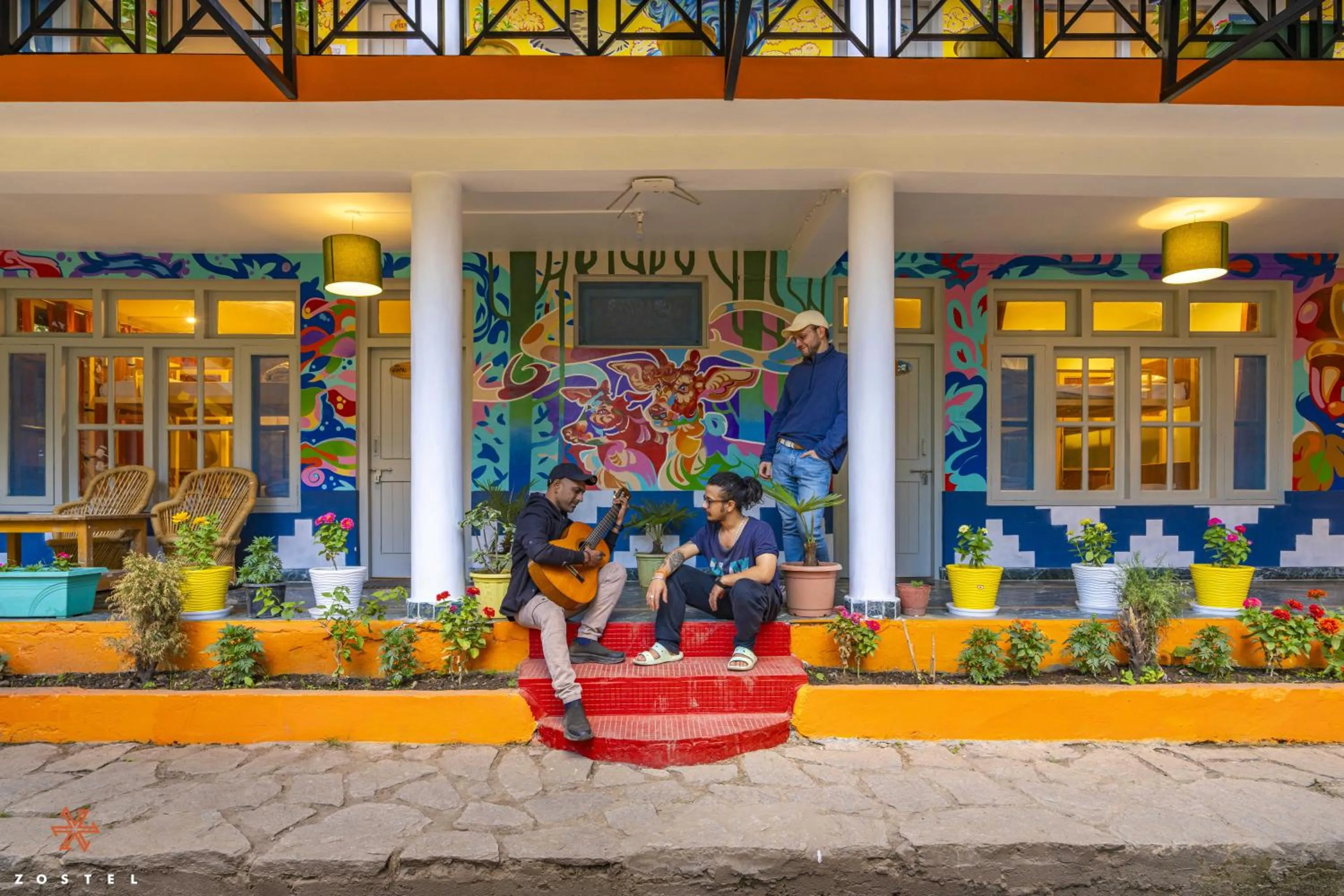 Property building in Zostel Old Manali