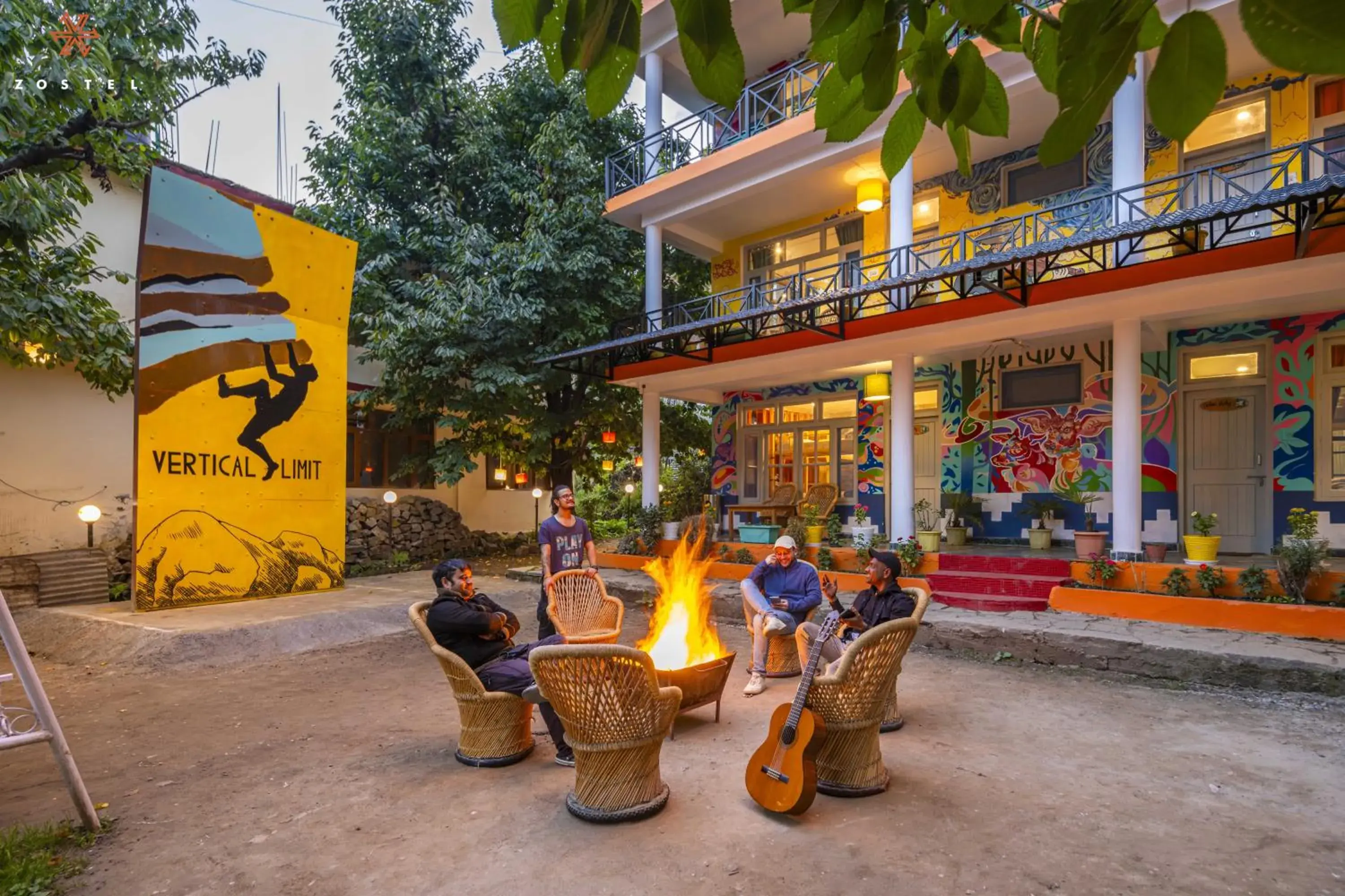 Property building in Zostel Old Manali Property building in Zostel Old Manali