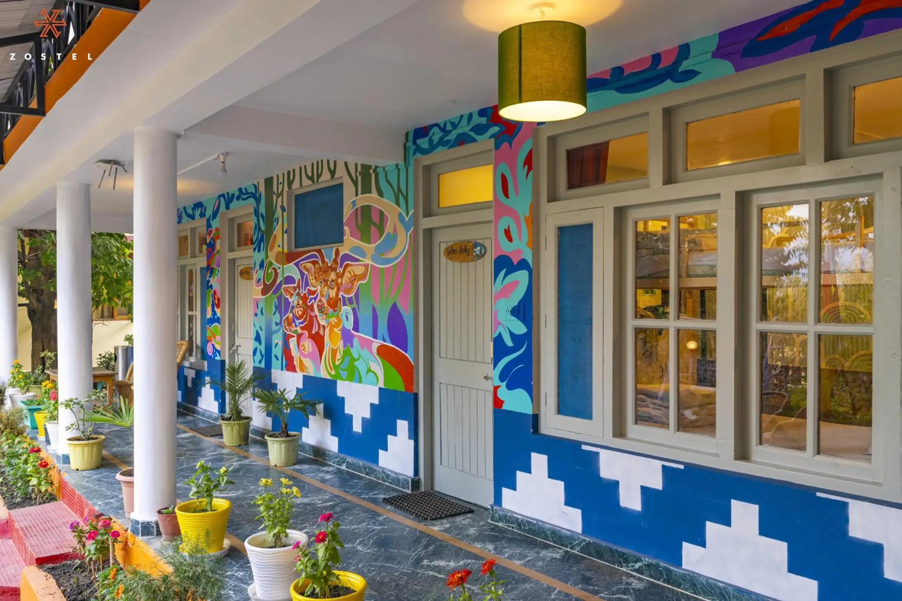 Property building in Zostel Old Manali Property building in Zostel Old Manali