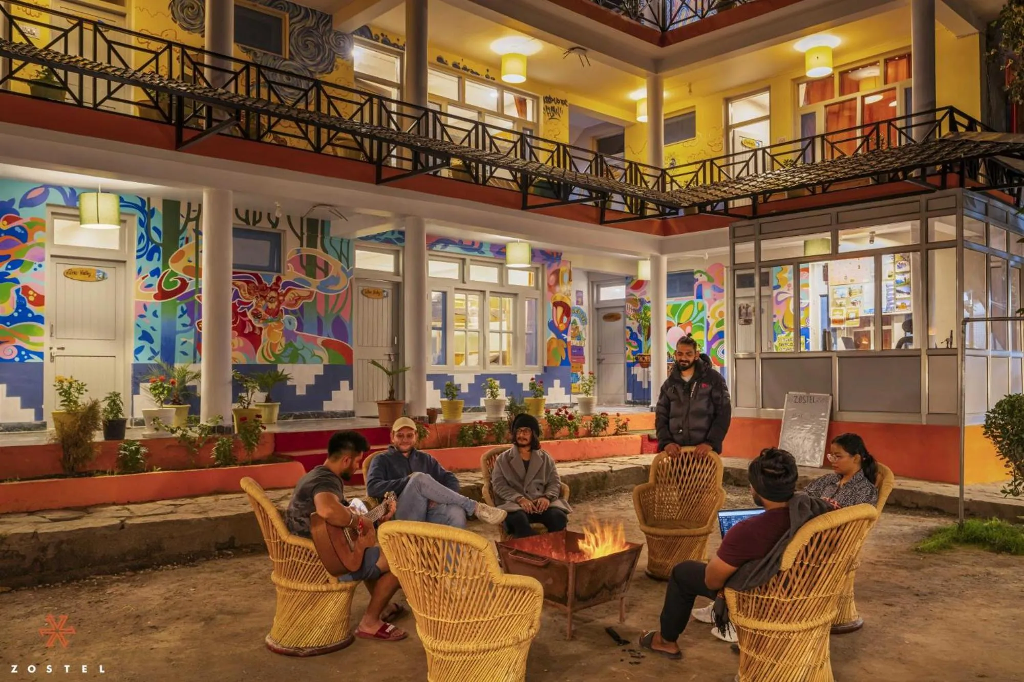 People in Zostel Old Manali