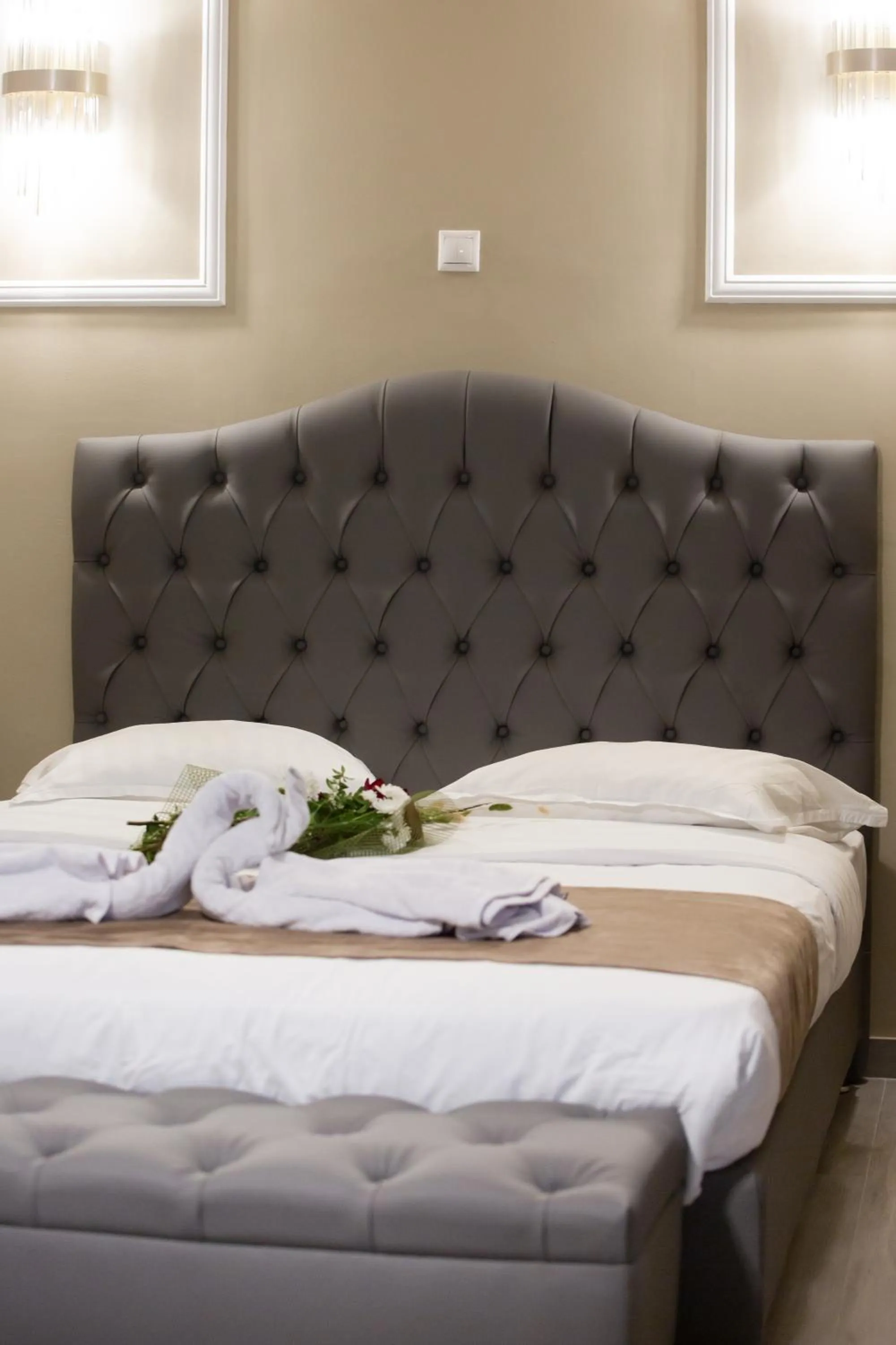 Bed in Cavallari Palace Hotel Suites