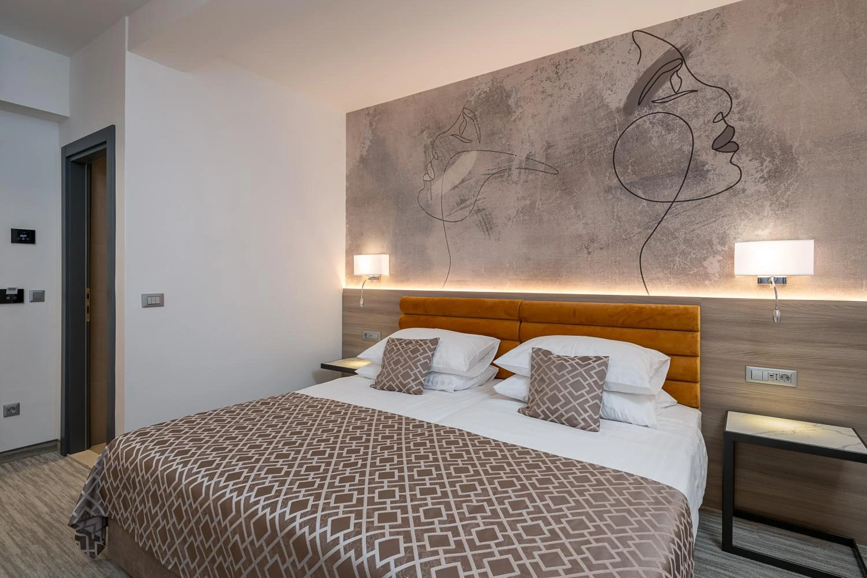 Bedroom, Bed in Hotel Ivka