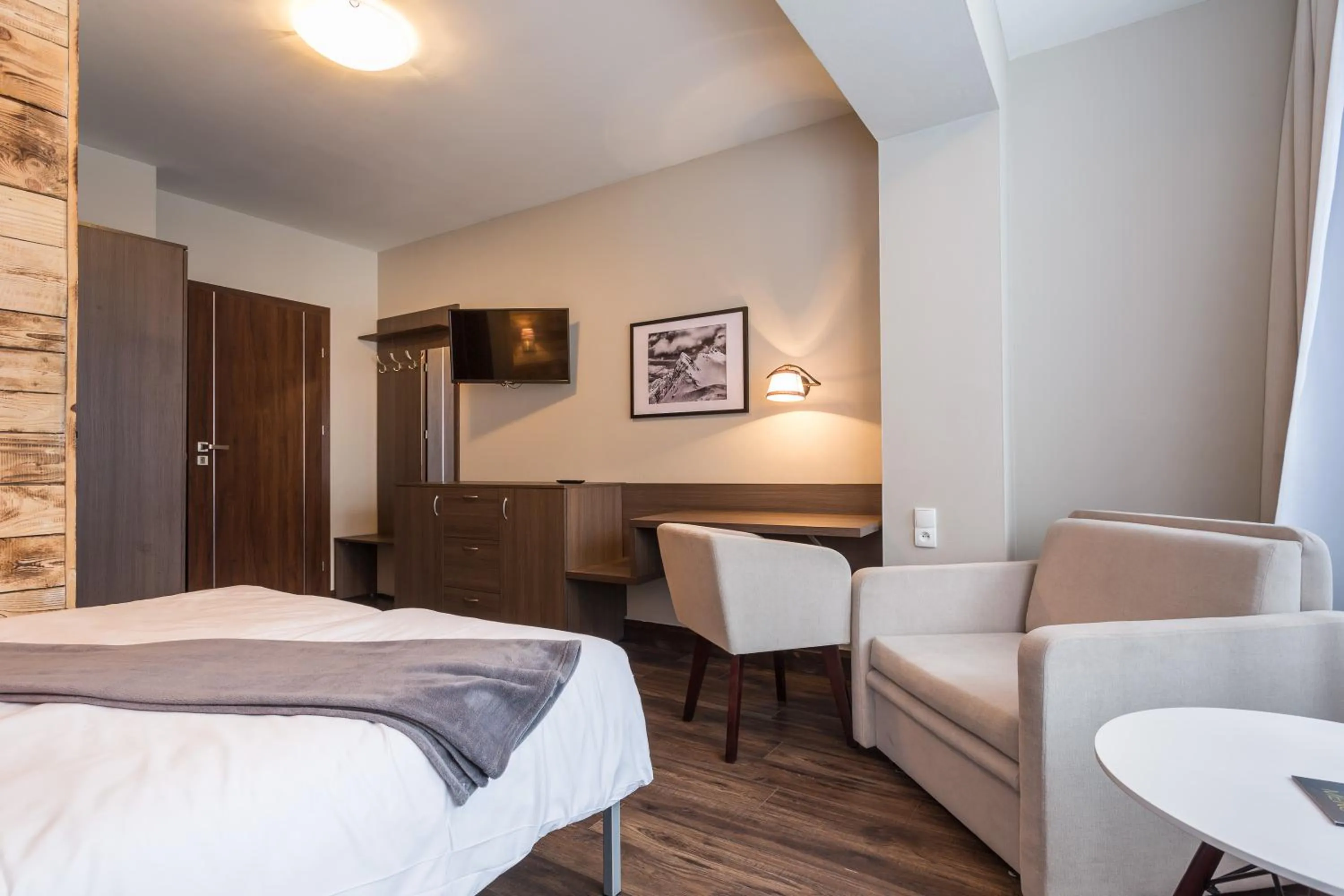 Living room, Bed in Walkowy Dwor