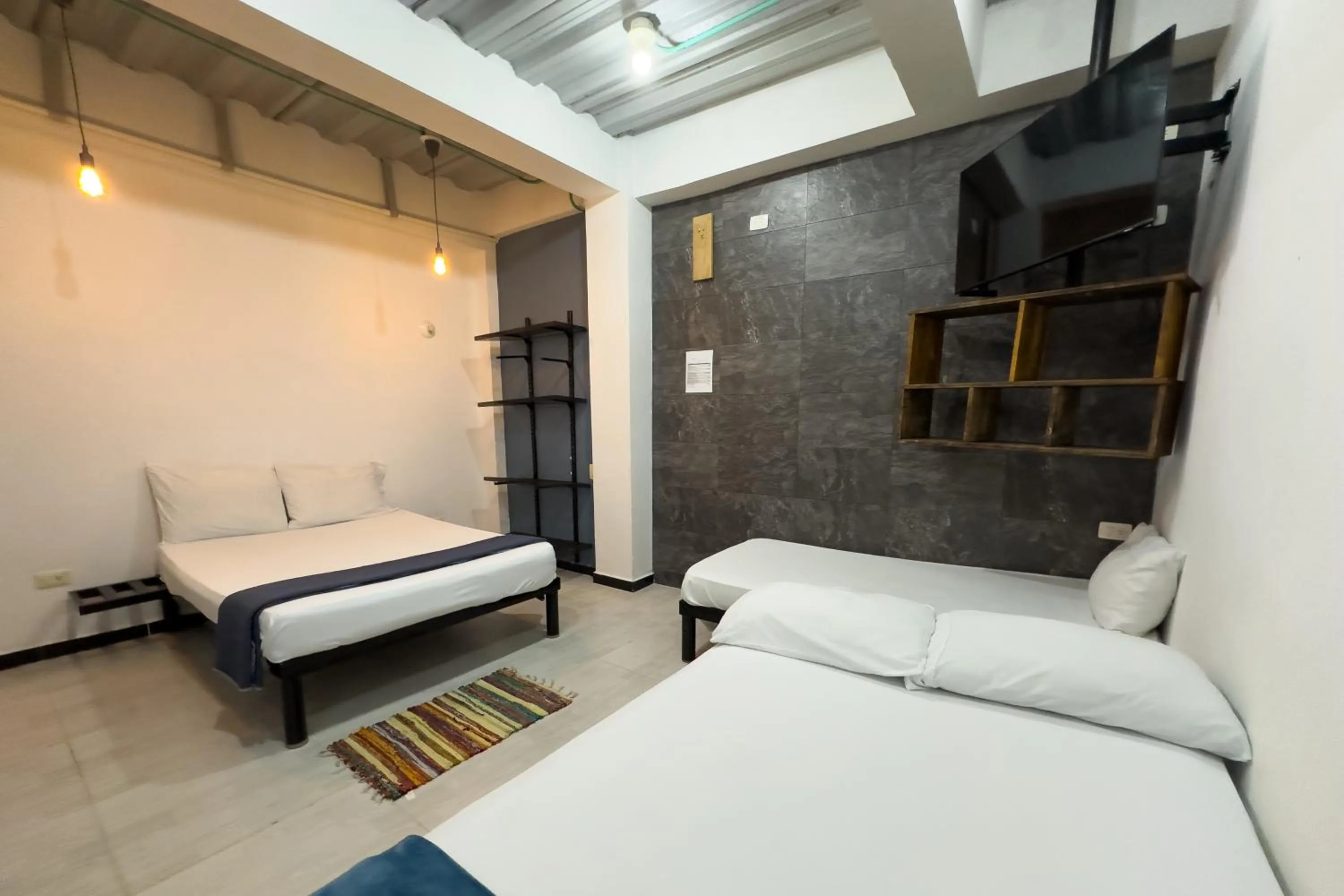 Bed in Hotel Family House Rodadero