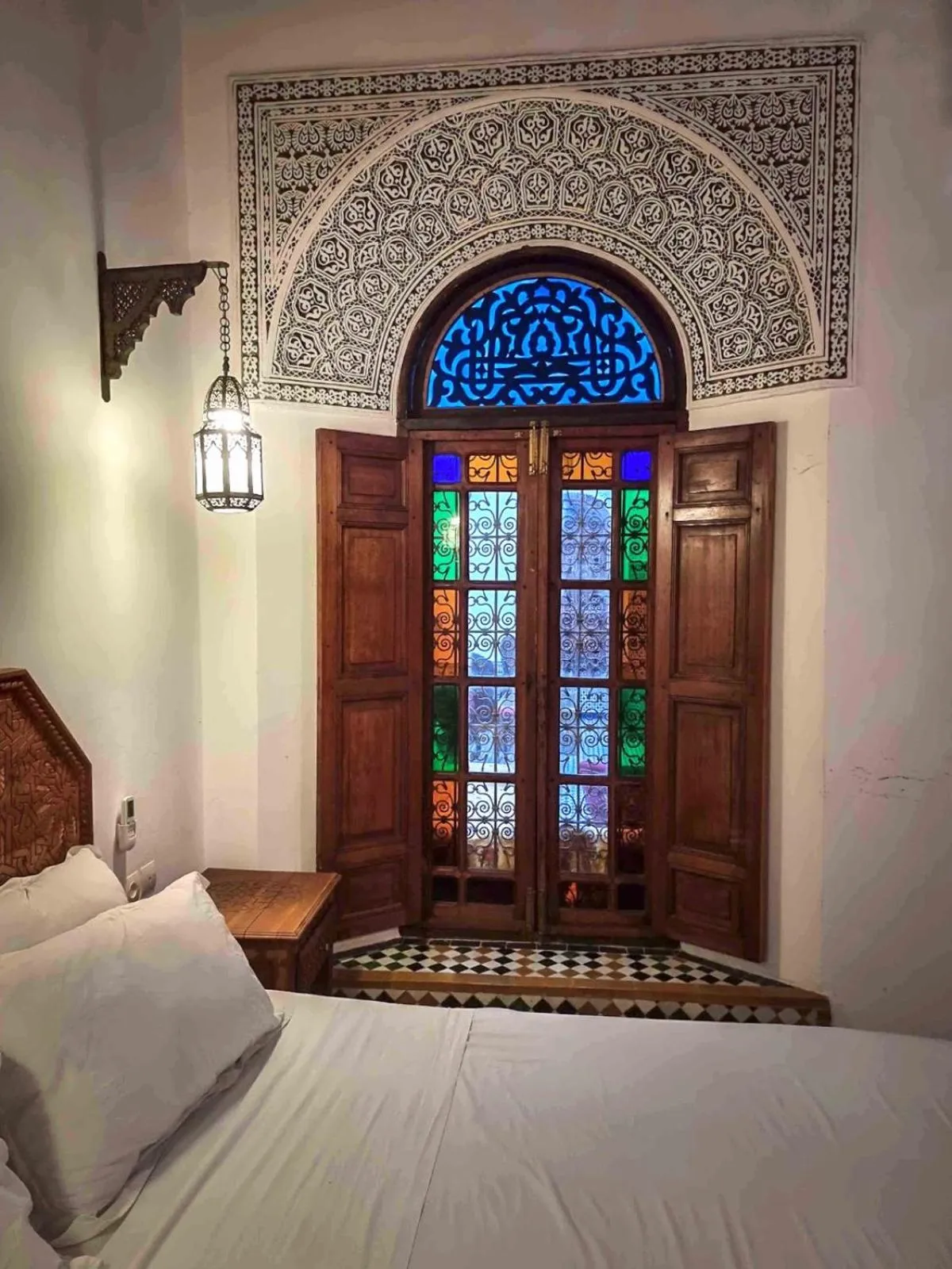 Bedroom, Bed in Palais Nazha Fes - Luxury Lodging