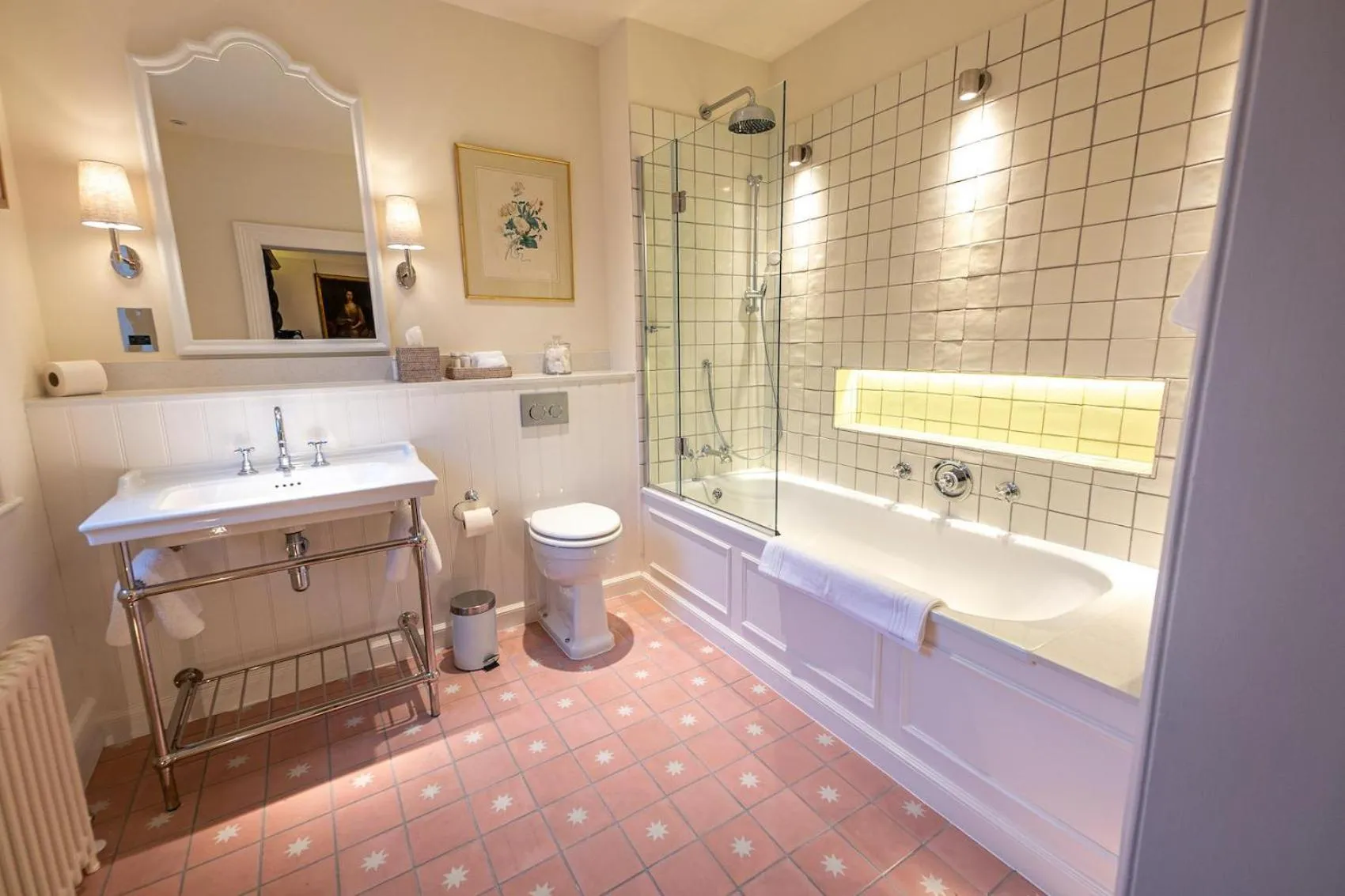 Shower in Hooton Pagnell Hall