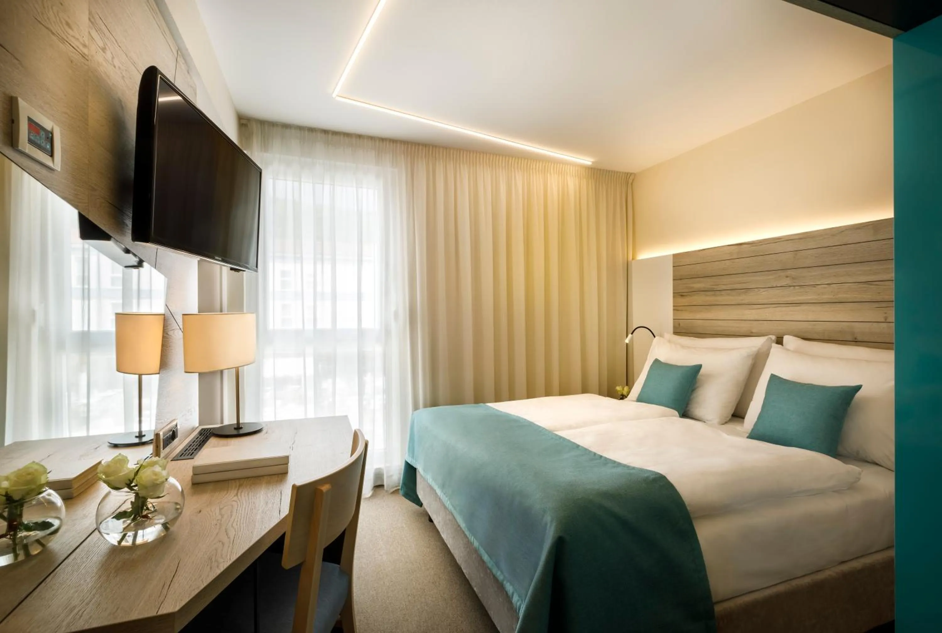 Bedroom, Bed in Hotel Marina - by Liburnia Hotels & Villas