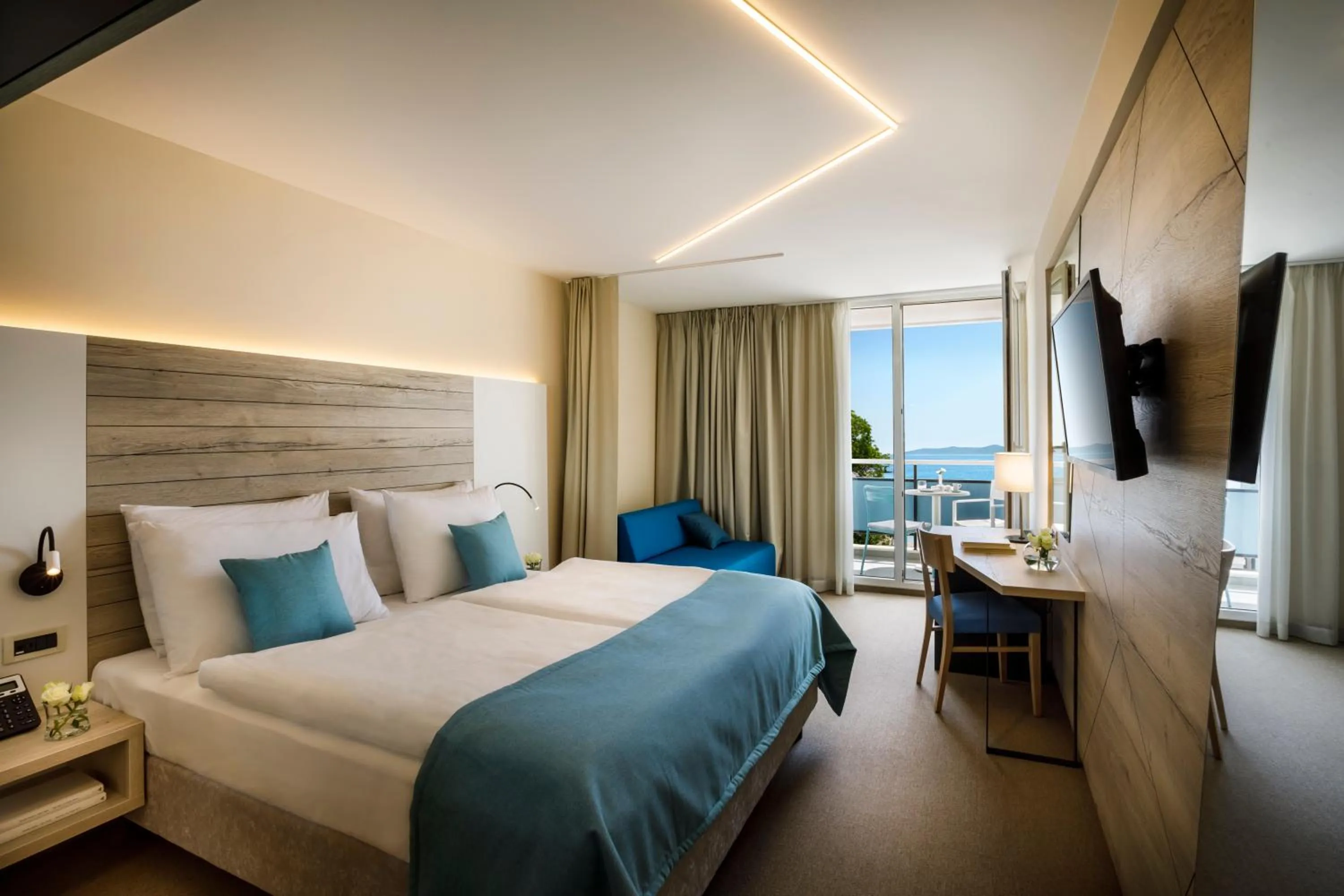 Bedroom, Bed in Hotel Marina - by Liburnia Hotels & Villas