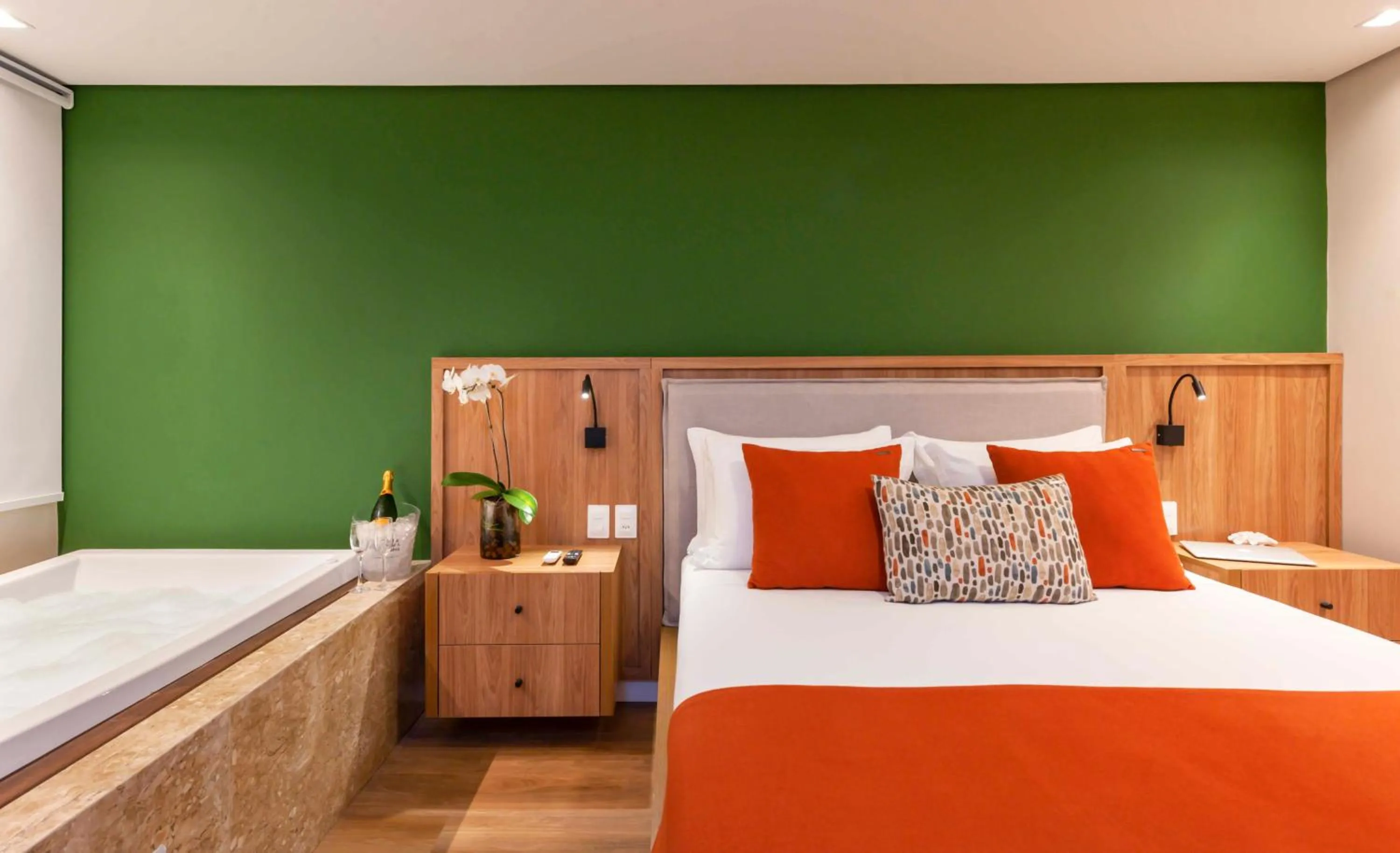 Bed in Pousada Bahia Tambor