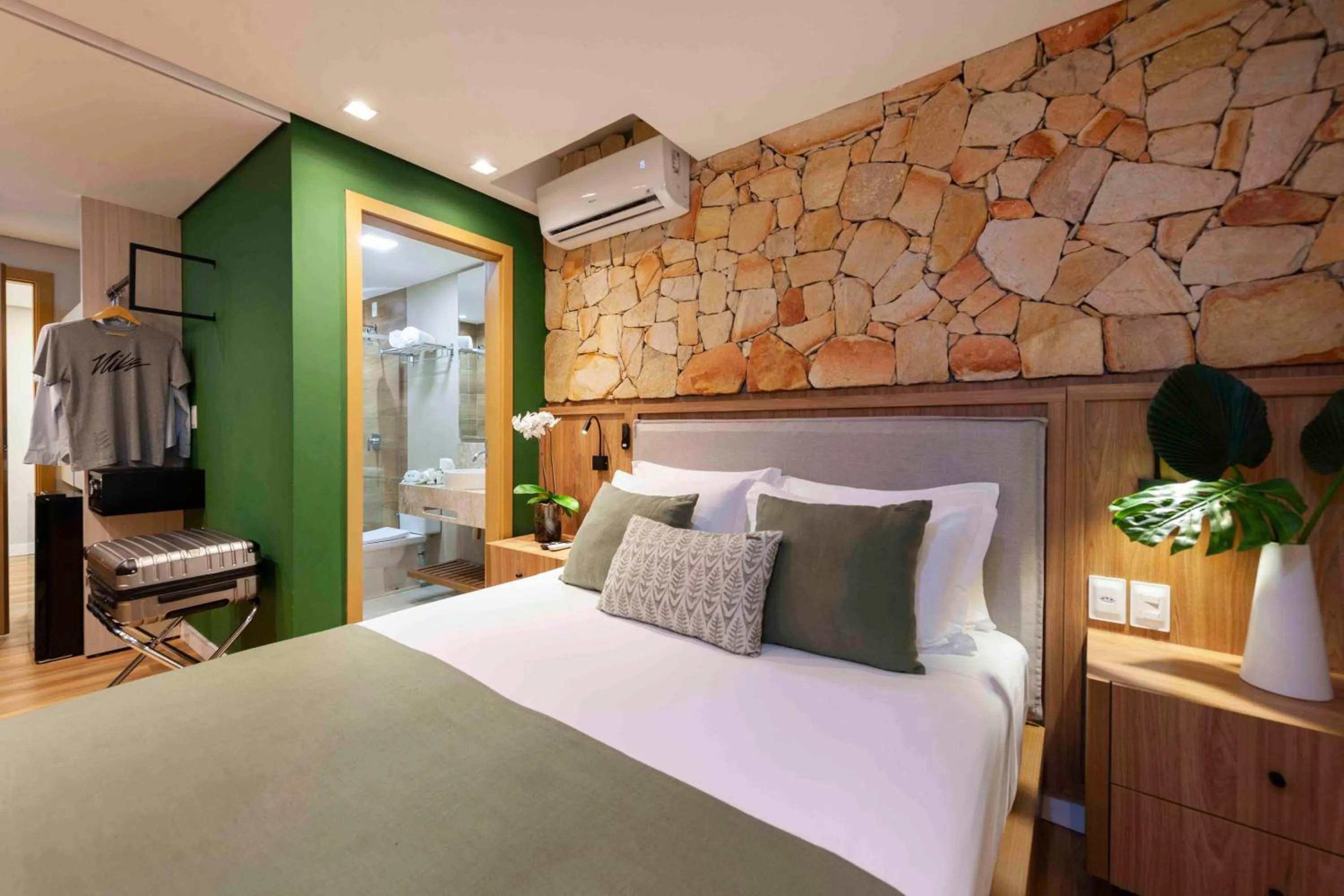 Bed in Pousada Bahia Tambor