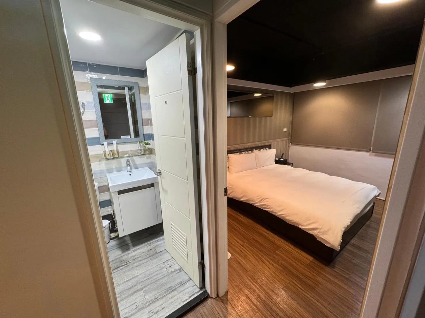 Bed in Bon Hotel Taipei