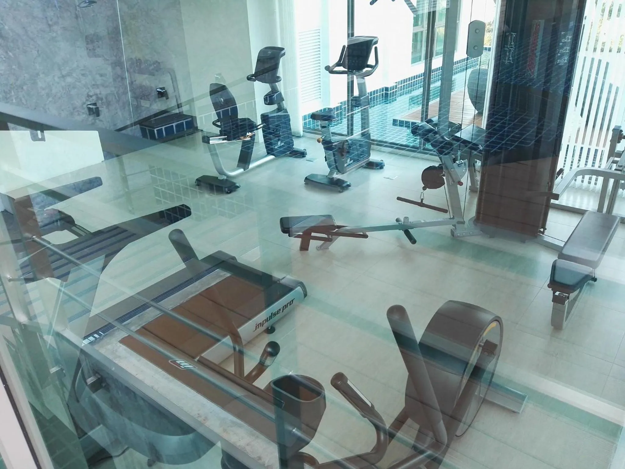 Fitness centre/facilities in Sonrisa Srirachaที่พักติดทะเล