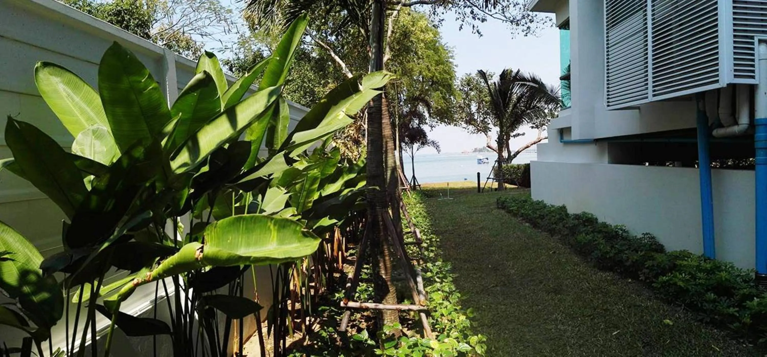 Garden in Sonrisa Srirachaที่พักติดทะเล